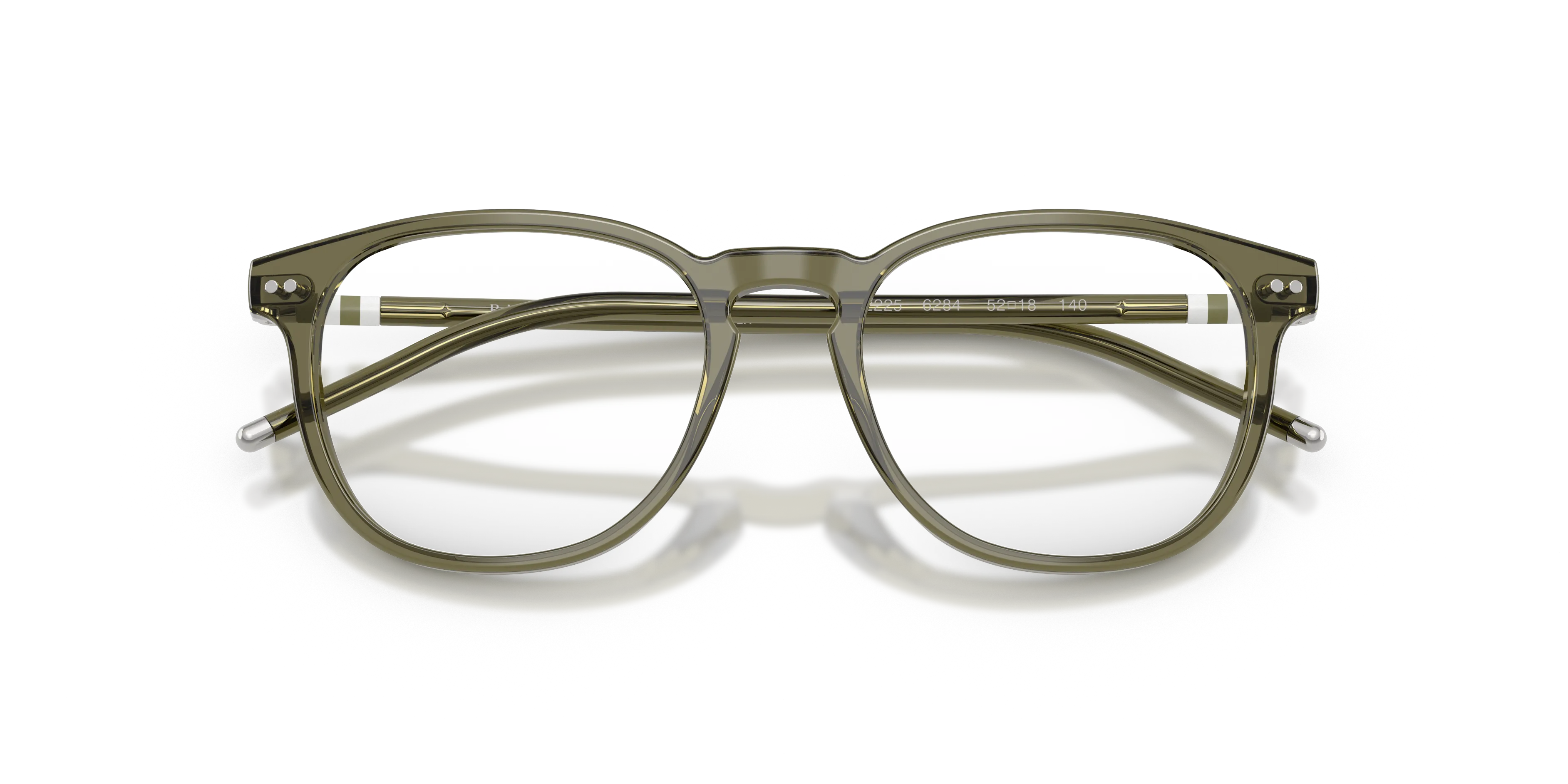 Polo Ralph Lauren PH2225 6284 Montature da vista Acetato Verde Trasparente Pantos Normale - immagine 2