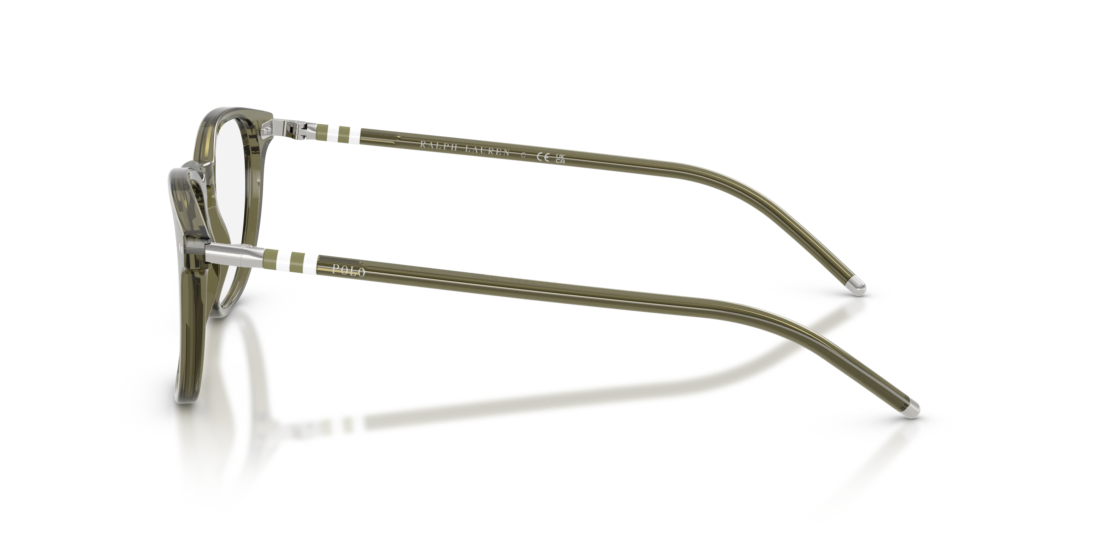Polo Ralph Lauren PH2225 6284 Montature da vista Acetato Verde Trasparente Pantos Normale - immagine 4