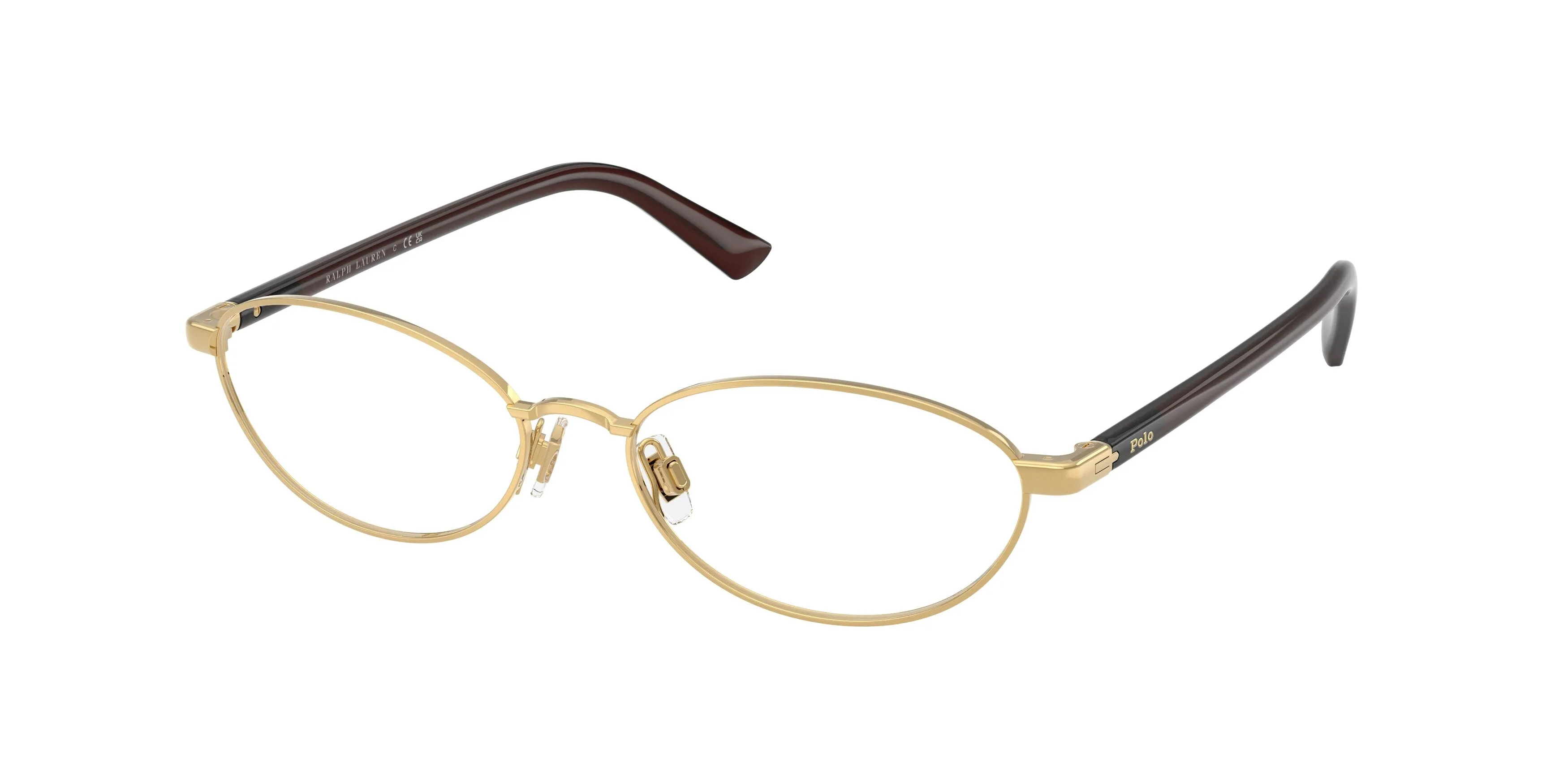 Polo Ralph Lauren PH1249 9411 Montature da vista Metallo Oro Trasparente Rotonda Normale - immagine 1