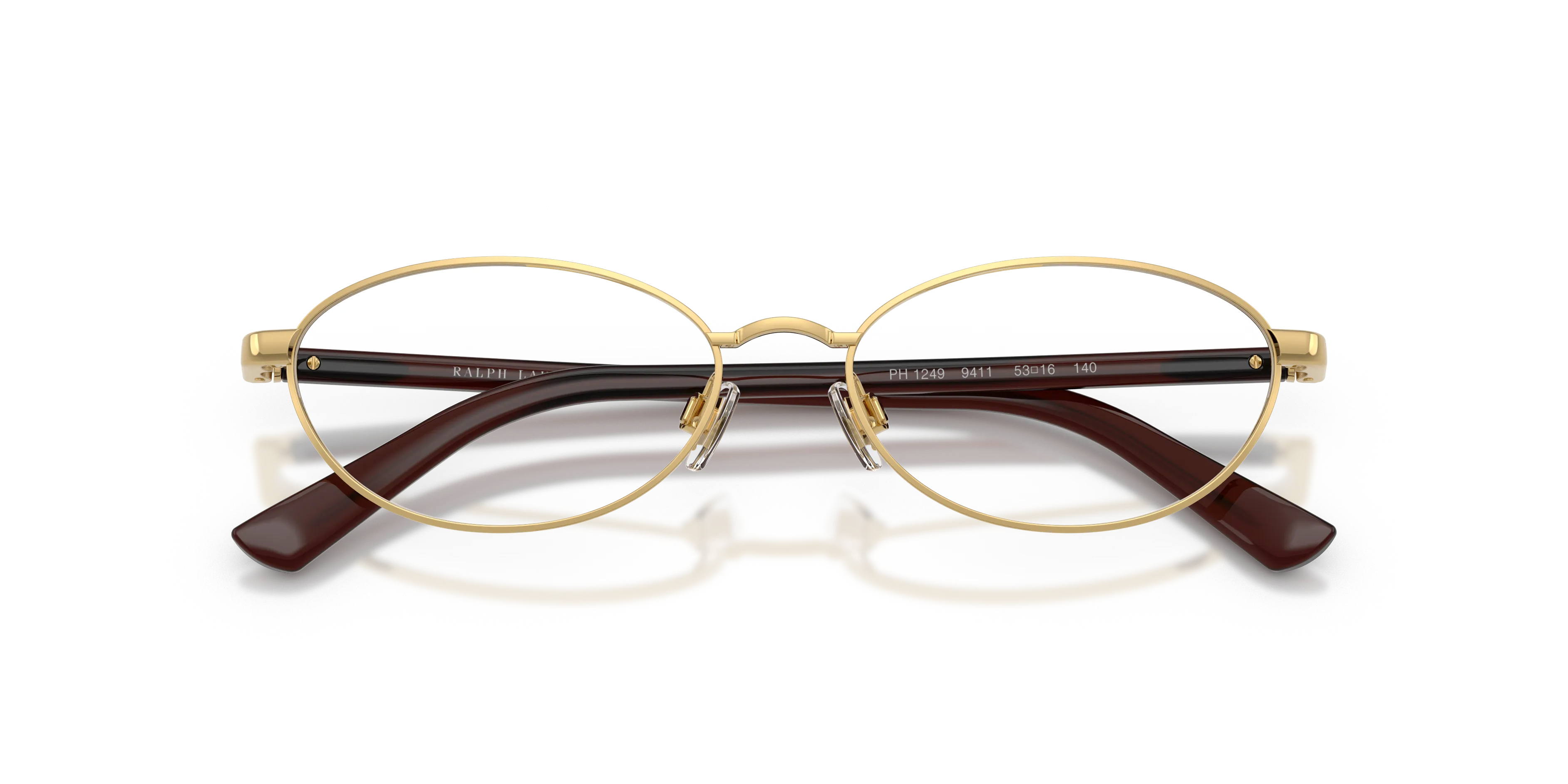 Polo Ralph Lauren PH1249 9411 Montature da vista Metallo Oro Trasparente Rotonda Normale - immagine 2
