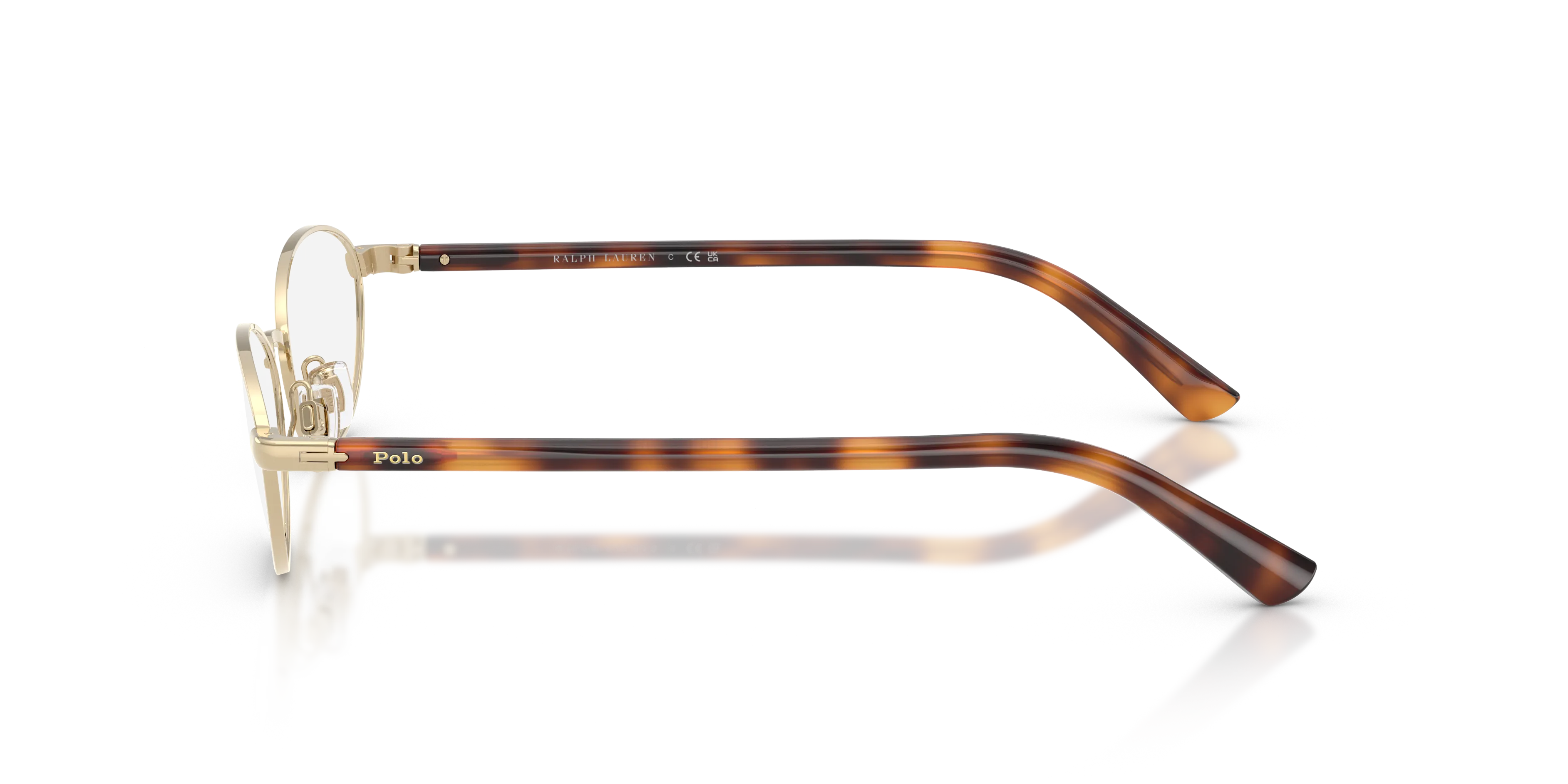 Polo Ralph Lauren PH1249 9270 Montature da vista Metallo Oro Trasparente Rotonda Normale - immagine 4
