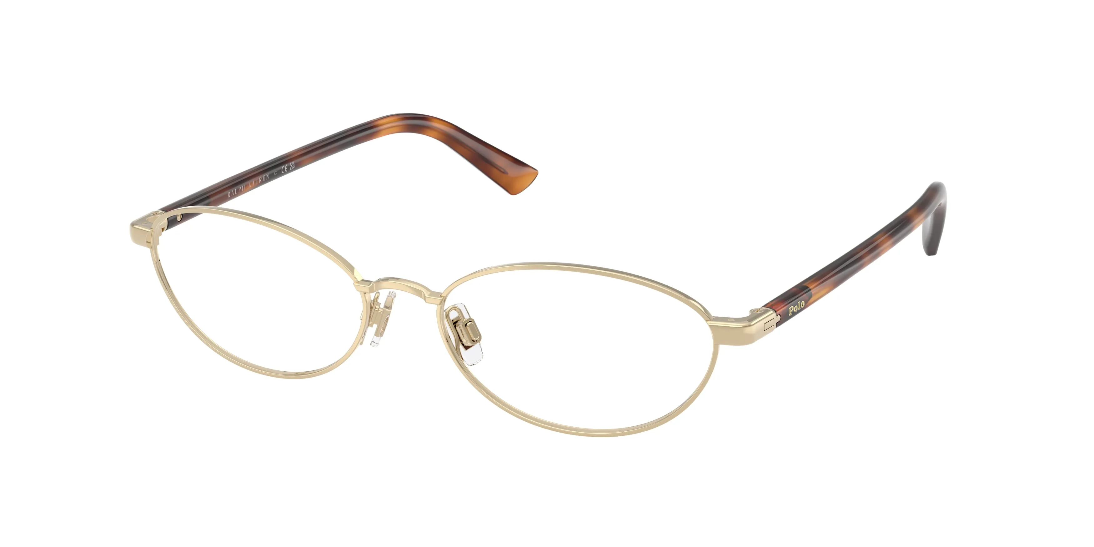 Polo Ralph Lauren PH1249 9270 Montature da vista Metallo Oro Trasparente Rotonda Normale - immagine 1