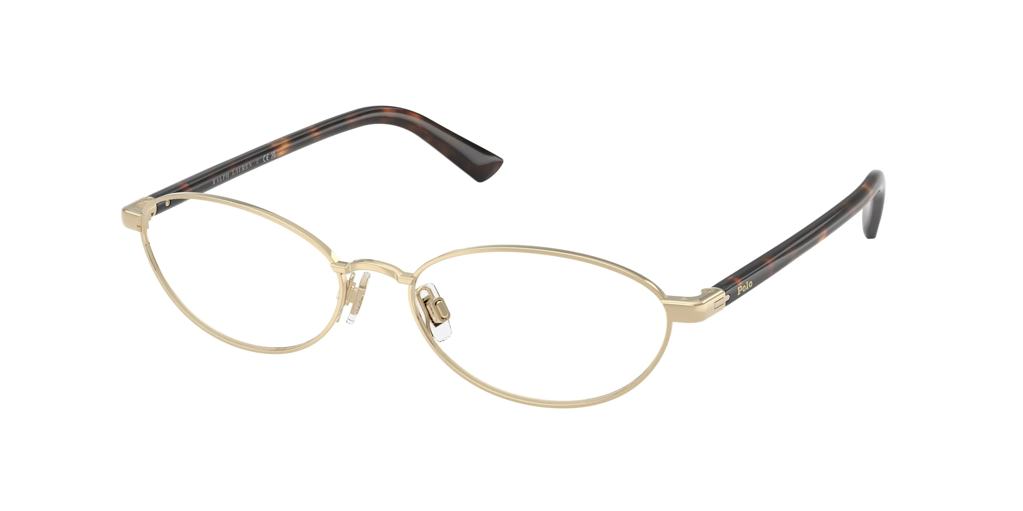Polo Ralph Lauren PH1249 9204 Montature da vista Metallo Oro Trasparente Rotonda Normale - immagine 1