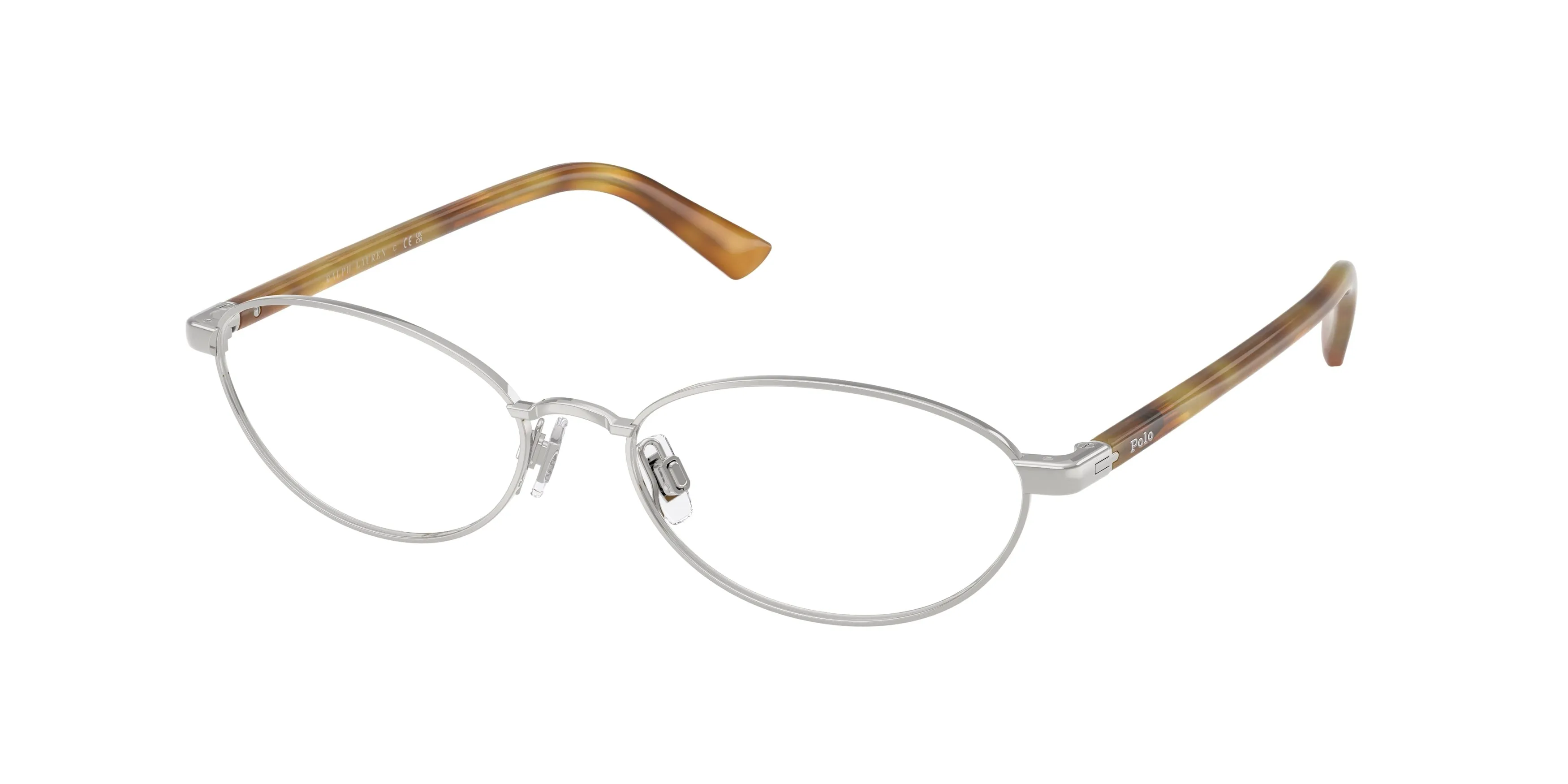 Polo Ralph Lauren PH1249 9001 Montature da vista Metallo Argento Trasparente Rotonda Normale - immagine 1