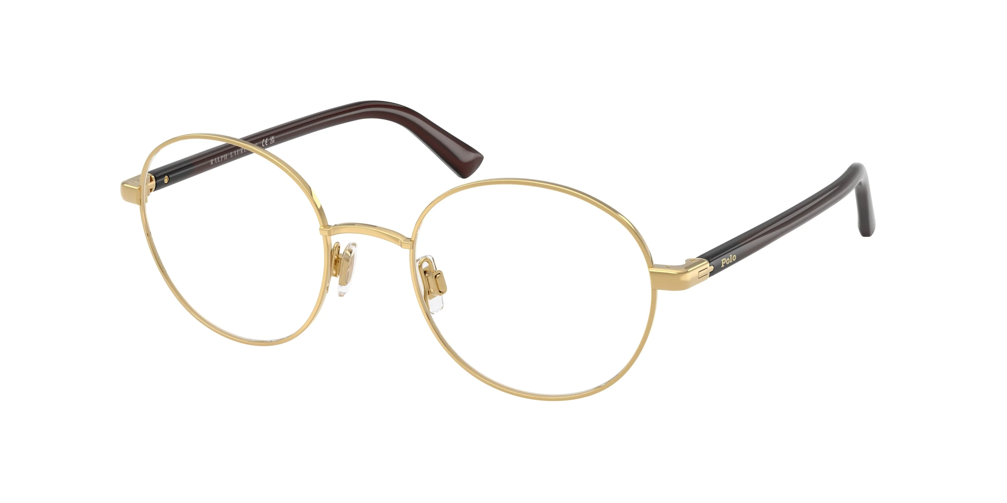 Polo Ralph Lauren PH1248 9411 Montature da vista Metallo Oro Trasparente Rotonda Normale - immagine 1
