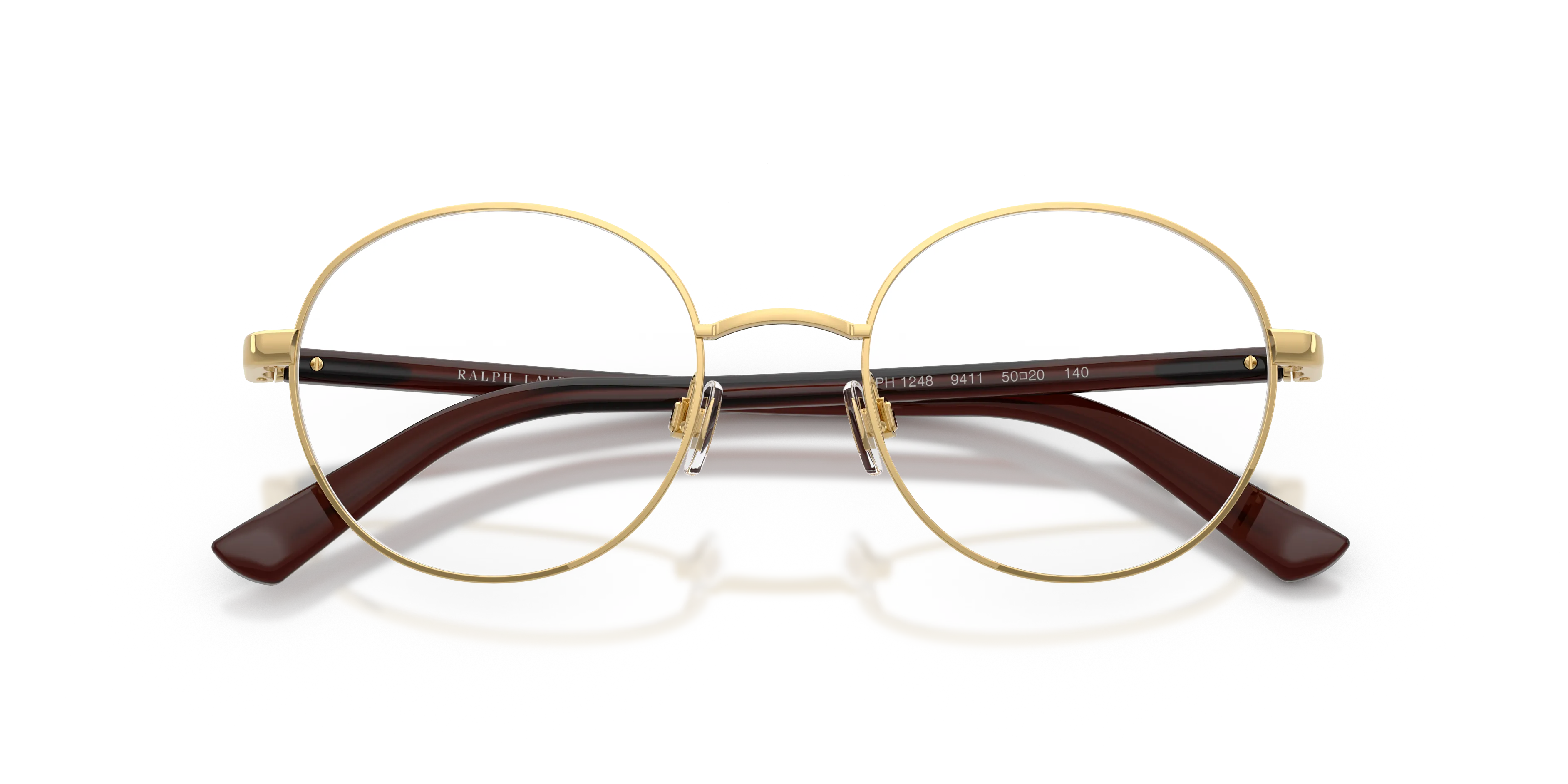 Polo Ralph Lauren PH1248 9411 Montature da vista Metallo Oro Trasparente Rotonda Normale - immagine 2