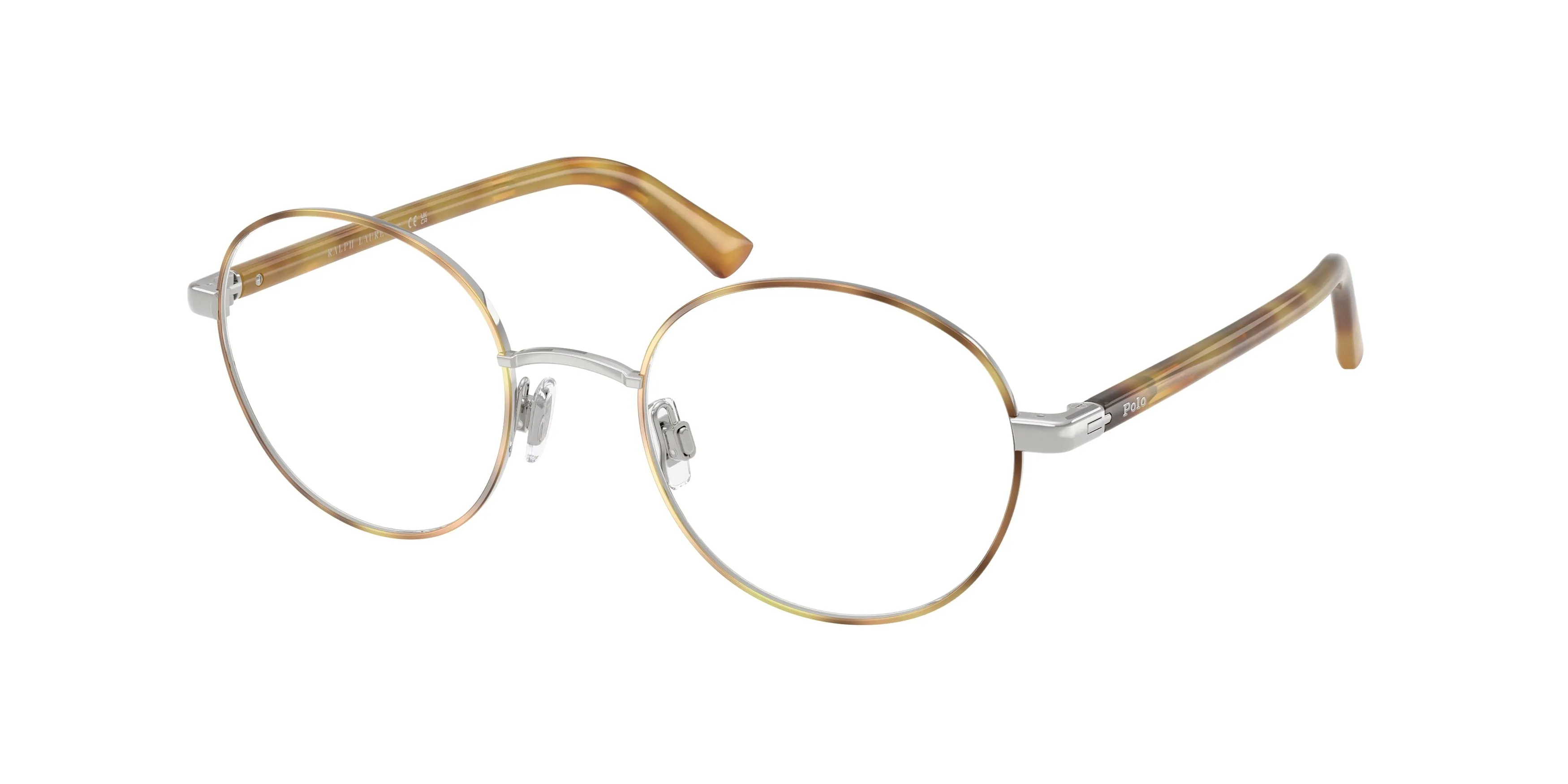 Polo Ralph Lauren PH1248 9205 Montature da vista Metallo Argento Trasparente Rotonda Normale - immagine 1