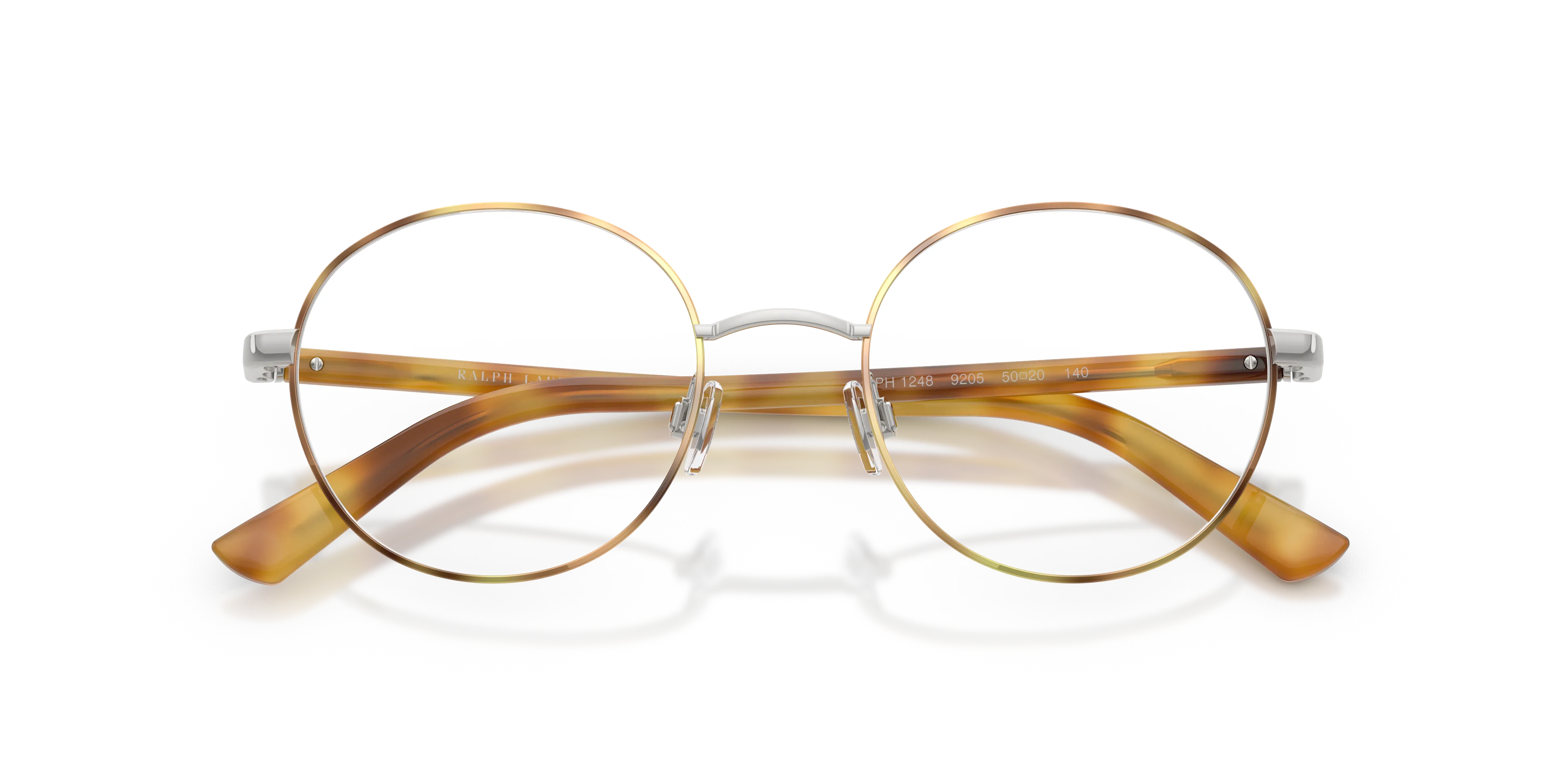 Polo Ralph Lauren PH1248 9205 Montature da vista Metallo Argento Trasparente Rotonda Normale - immagine 2