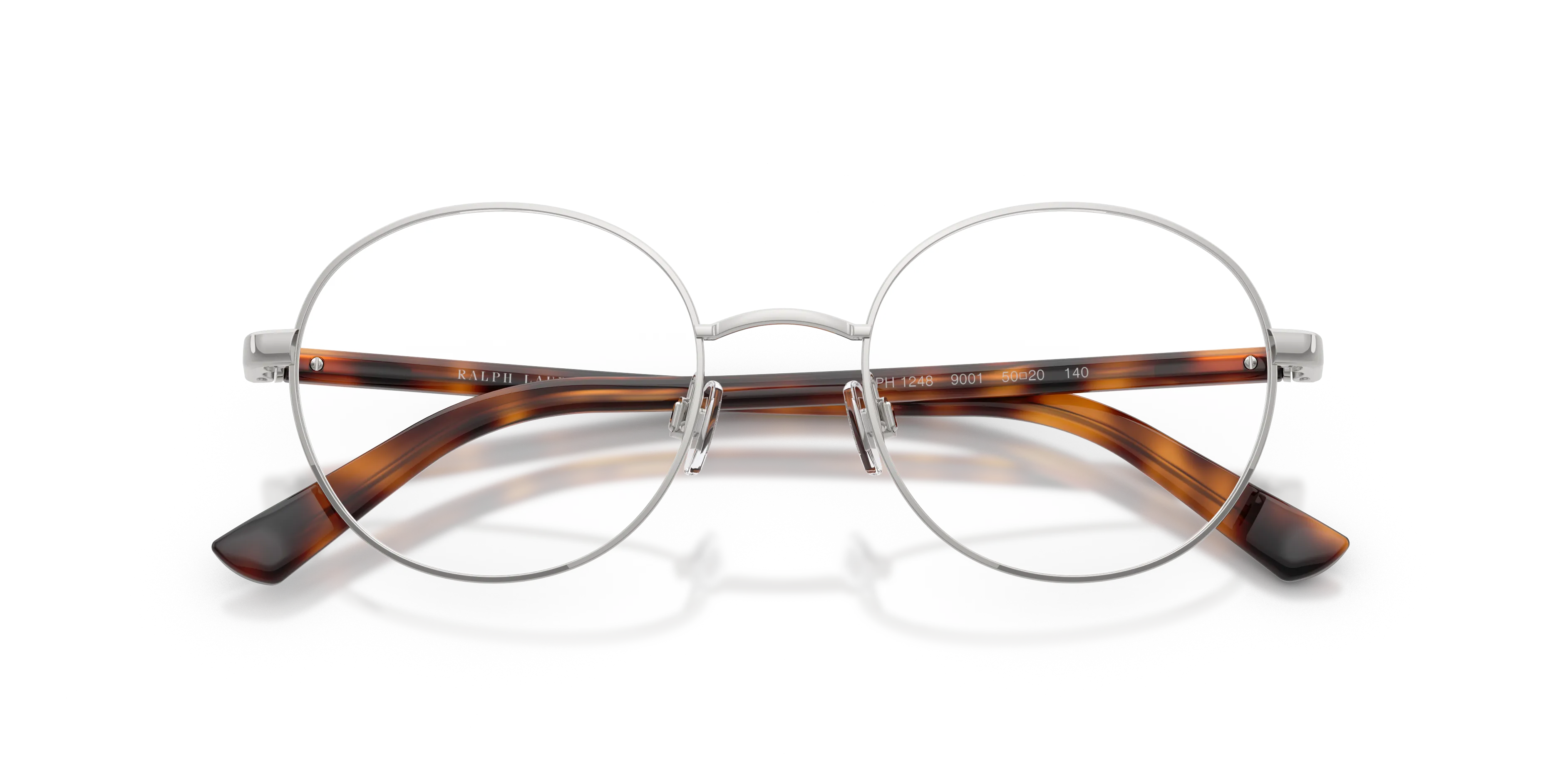 Polo Ralph Lauren PH1248 9001 Montature da vista Metallo Argento Trasparente Rotonda Normale - immagine 2