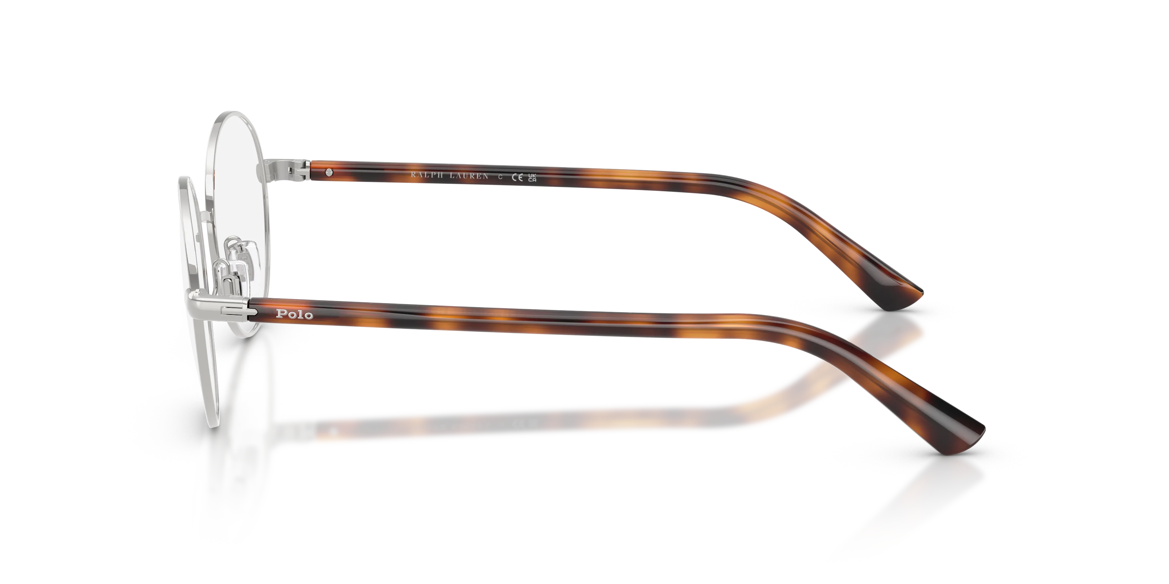 Polo Ralph Lauren PH1248 9001 Montature da vista Metallo Argento Trasparente Rotonda Normale - immagine 4