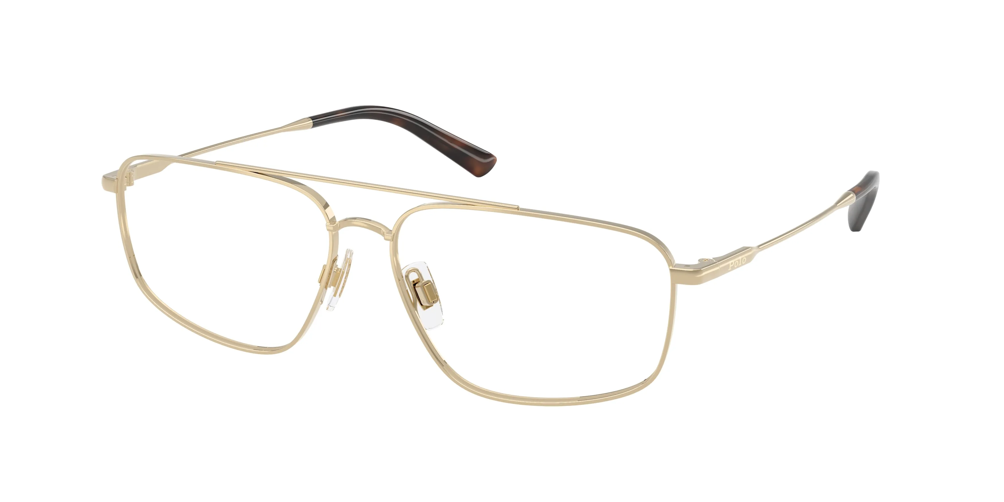 Polo Ralph Lauren PH1247 9204 Montature da vista Metallo Oro Trasparente Pilot Normale - immagine 1