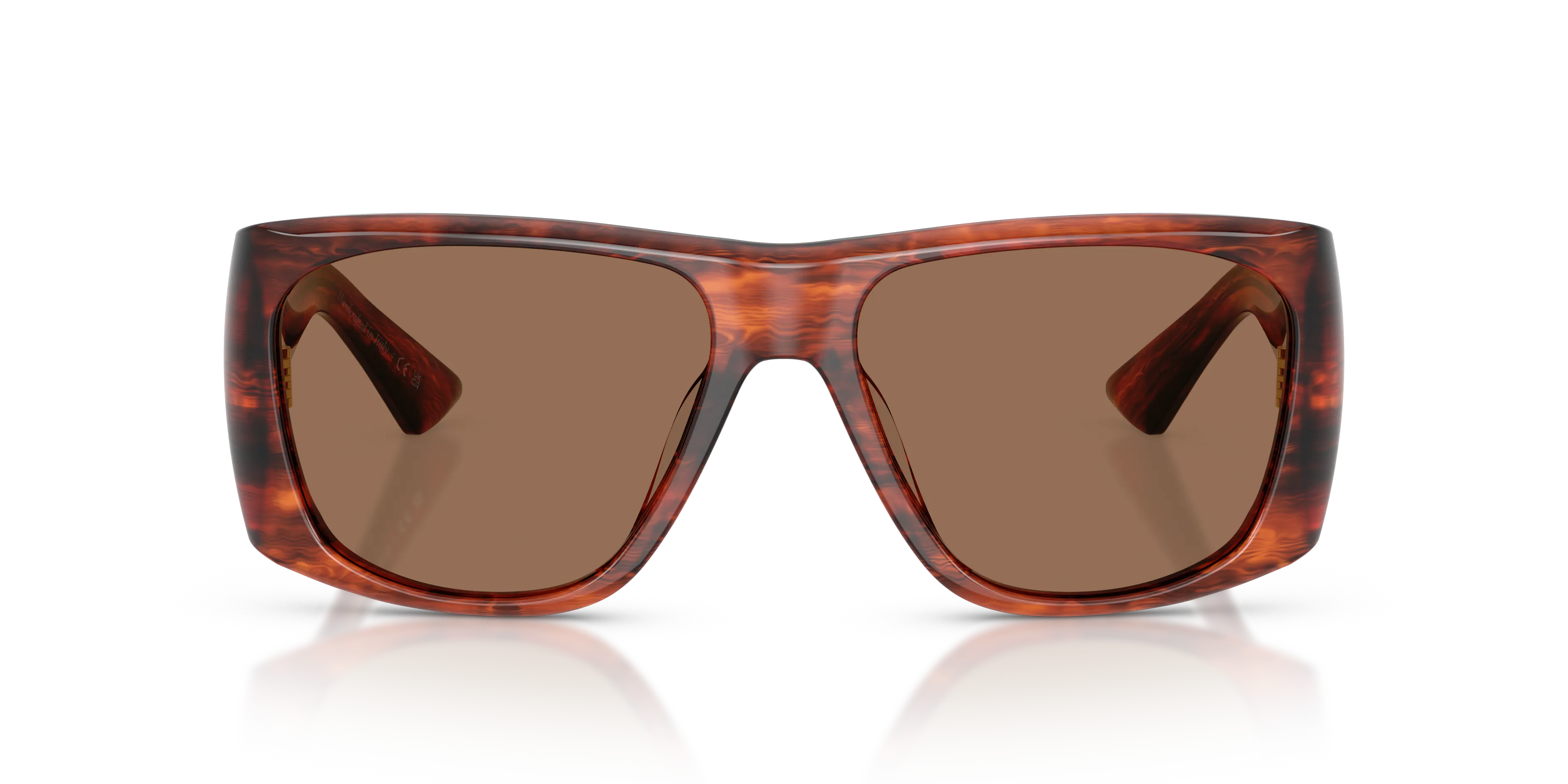 Oliver Peoples OV5638SU 1965C 172573 Occhiali da sole Acetato Rosso Marrone Squadrata Normale - immagine 3