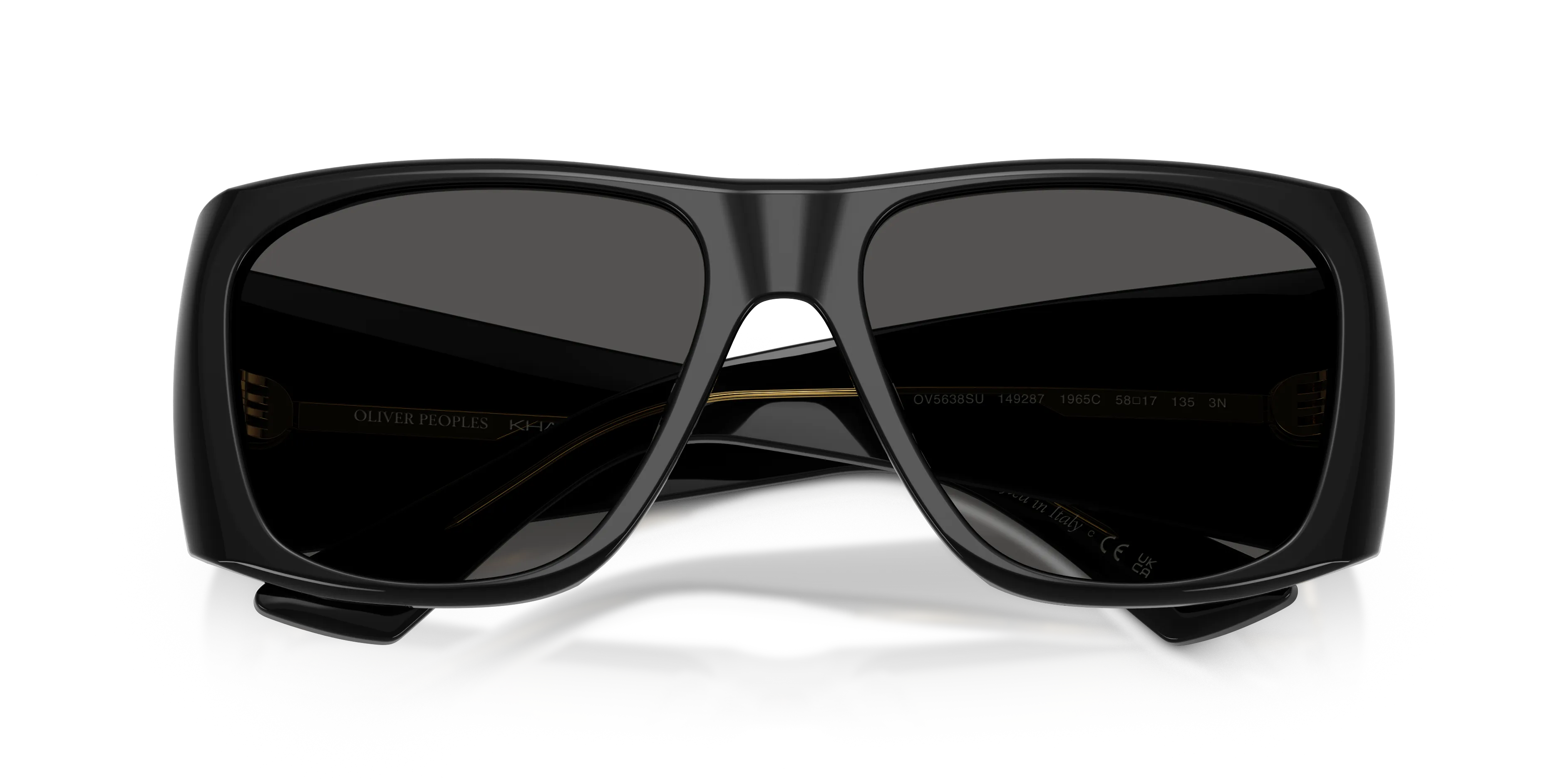 Oliver Peoples OV5638SU 1965C 149287 Occhiali da sole Acetato Nero Grigio Squadrata Normale - immagine 2