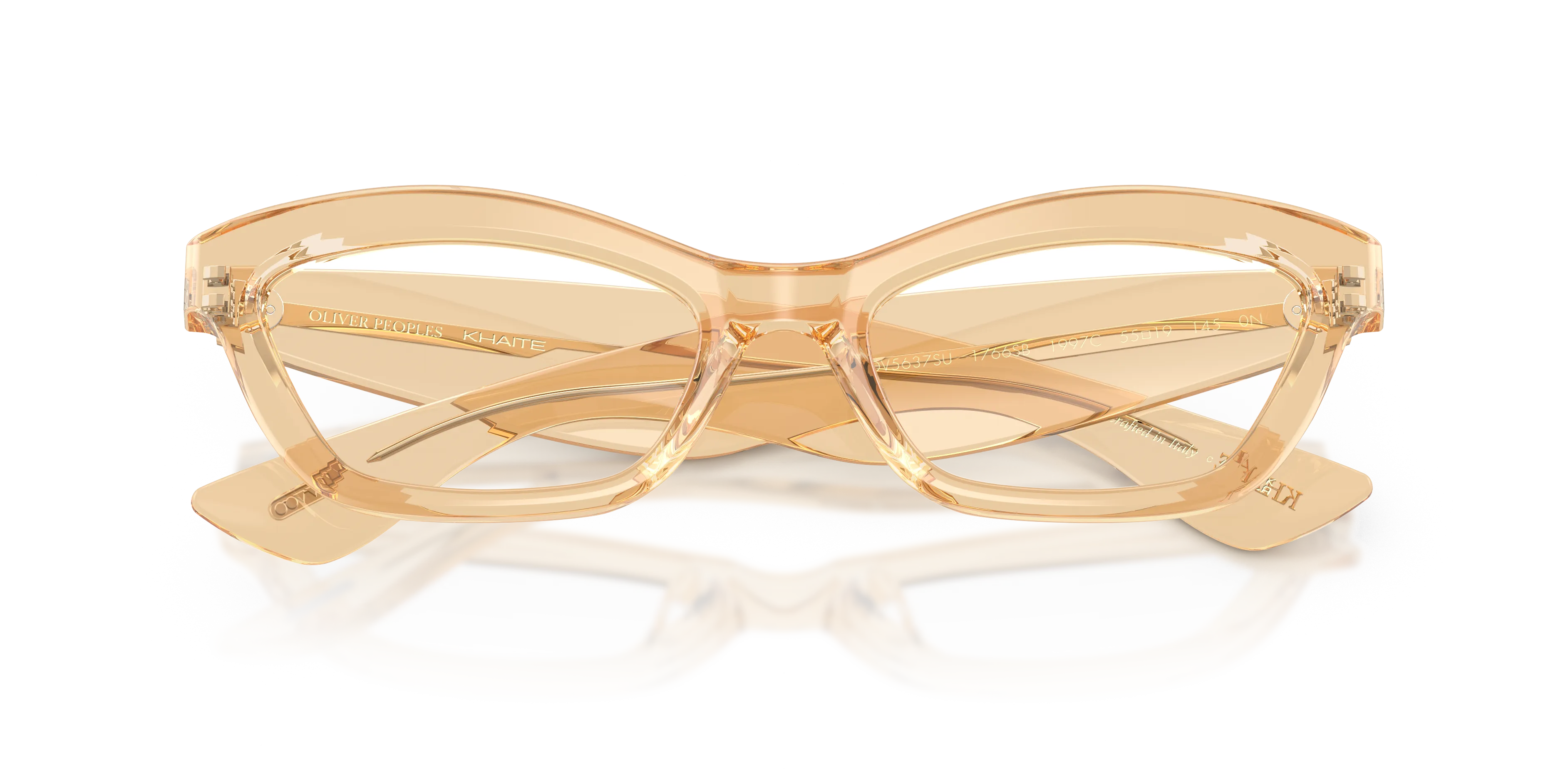 Oliver Peoples OV5637SU 1997C 1766SB Montature da vista Acetato Marrone Trasparente Cat Eye Normale - immagine 2