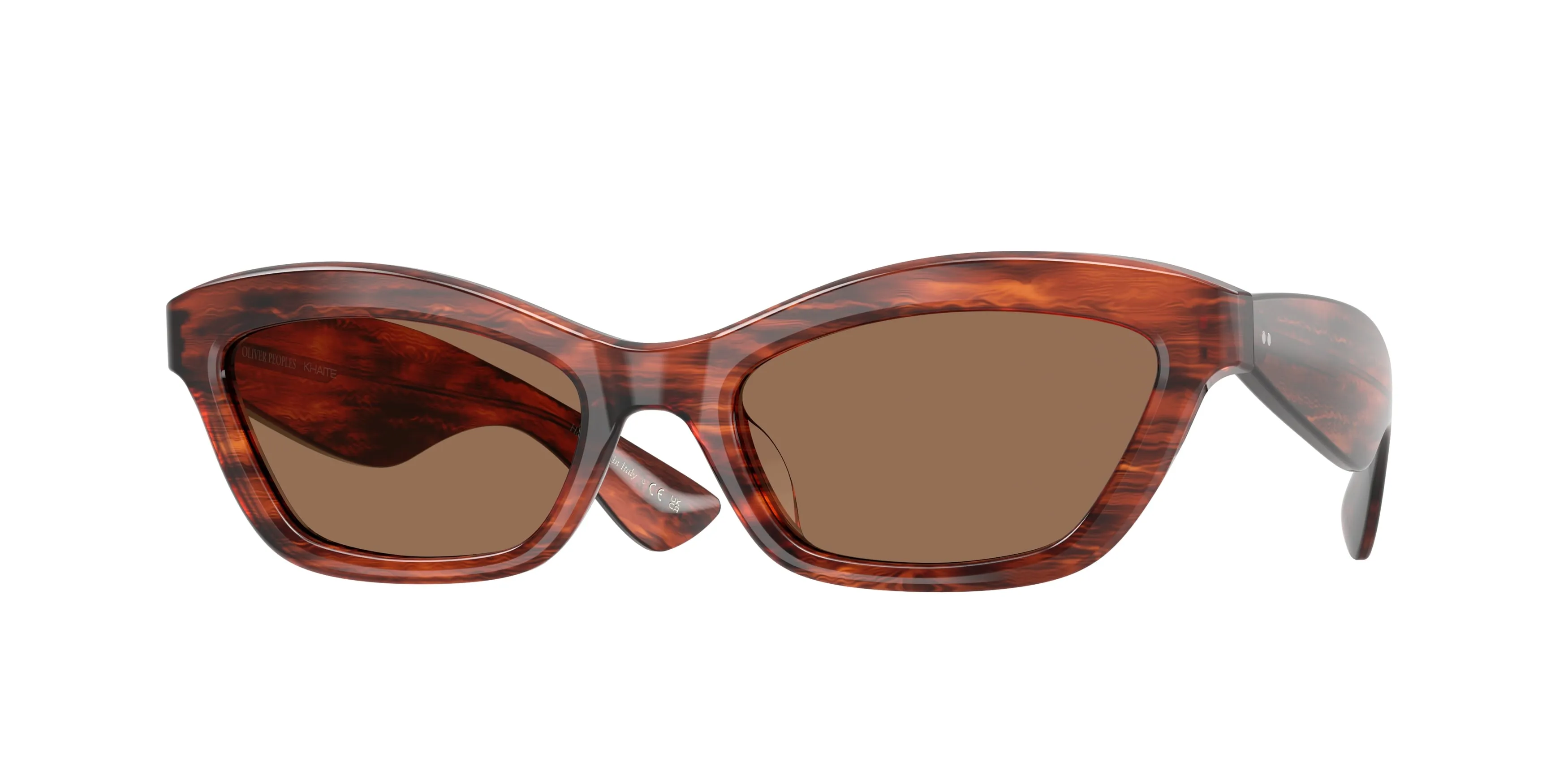 Oliver Peoples OV5637SU 1997C 172573 Occhiali da sole Acetato Rosso Marrone Cat Eye Normale - immagine 1