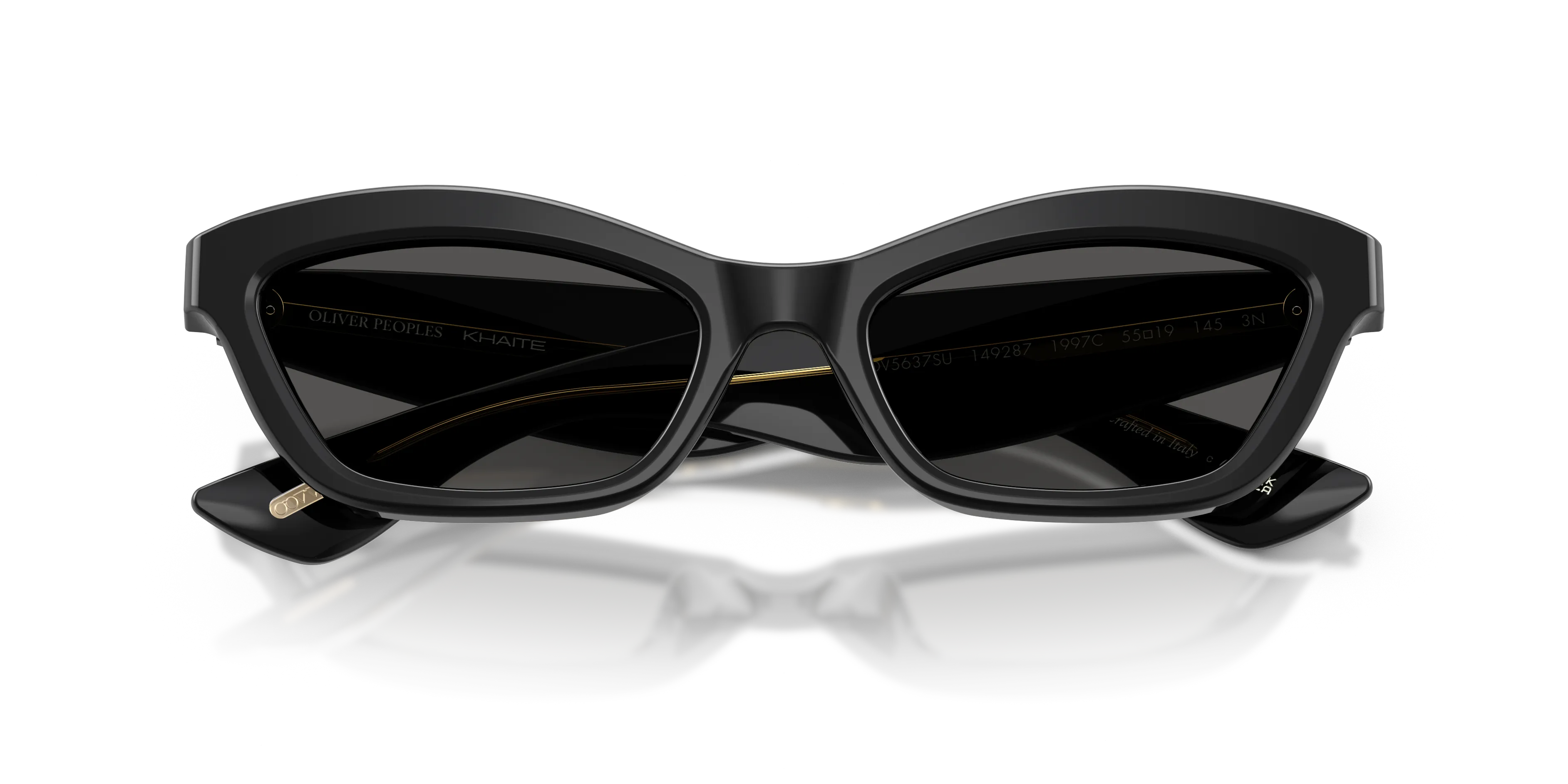 Oliver Peoples OV5637SU 1997C 149287 Occhiali da sole Acetato Nero Grigio Cat Eye Normale - immagine 2