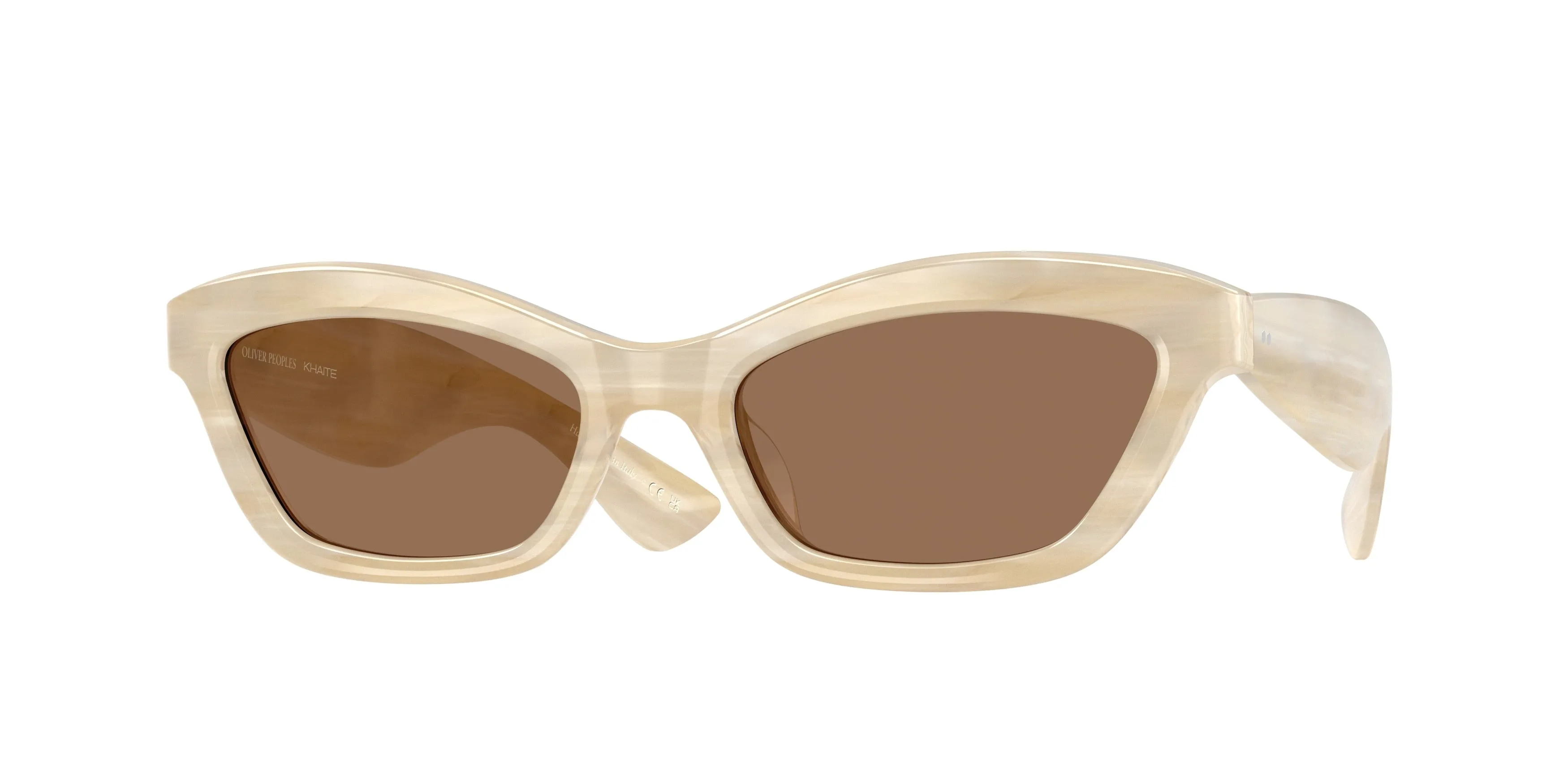 Oliver Peoples OV5637SU 1997C 104973 Occhiali da sole Acetato Beige Marrone Cat Eye Normale - immagine 1