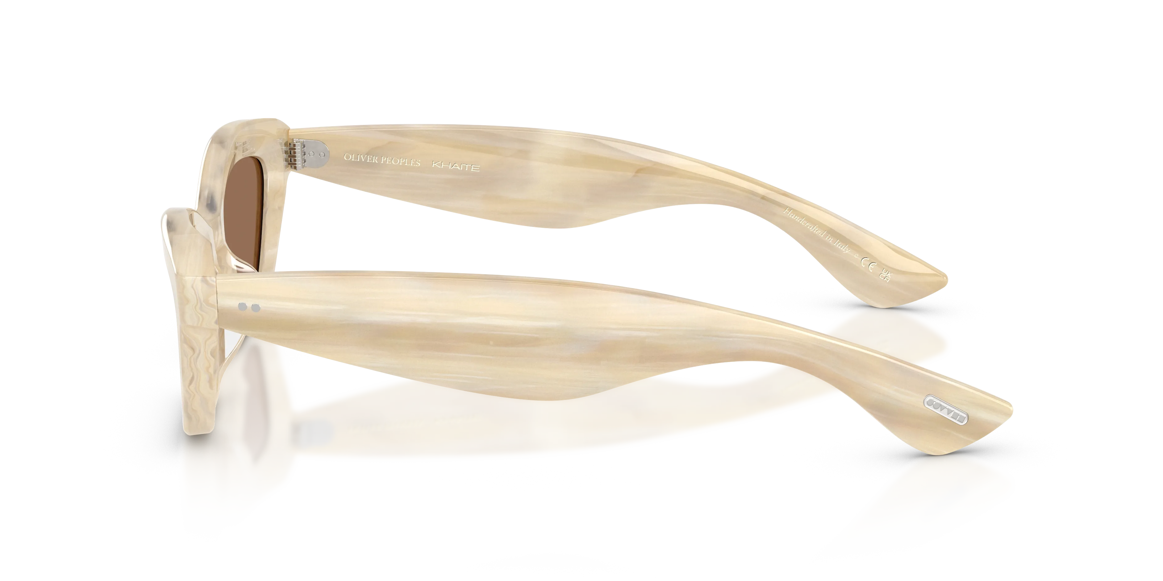 Oliver Peoples OV5637SU 1997C 104973 Occhiali da sole Acetato Beige Marrone Cat Eye Normale - immagine 4