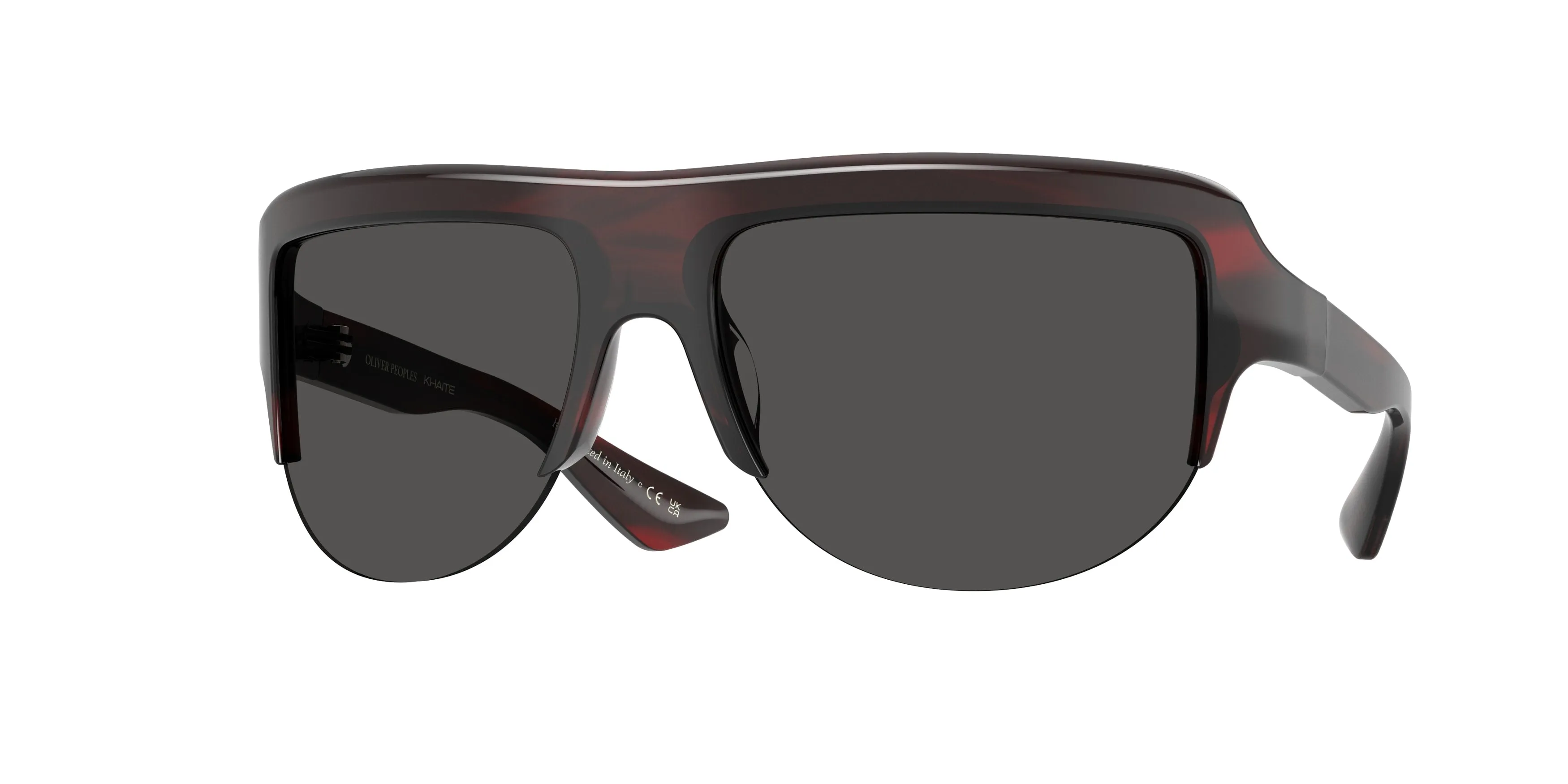 Oliver Peoples OV5636SU 1975C 181587 Occhiali da sole Acetato Rosso Grigio Geometrica Normale - immagine 1