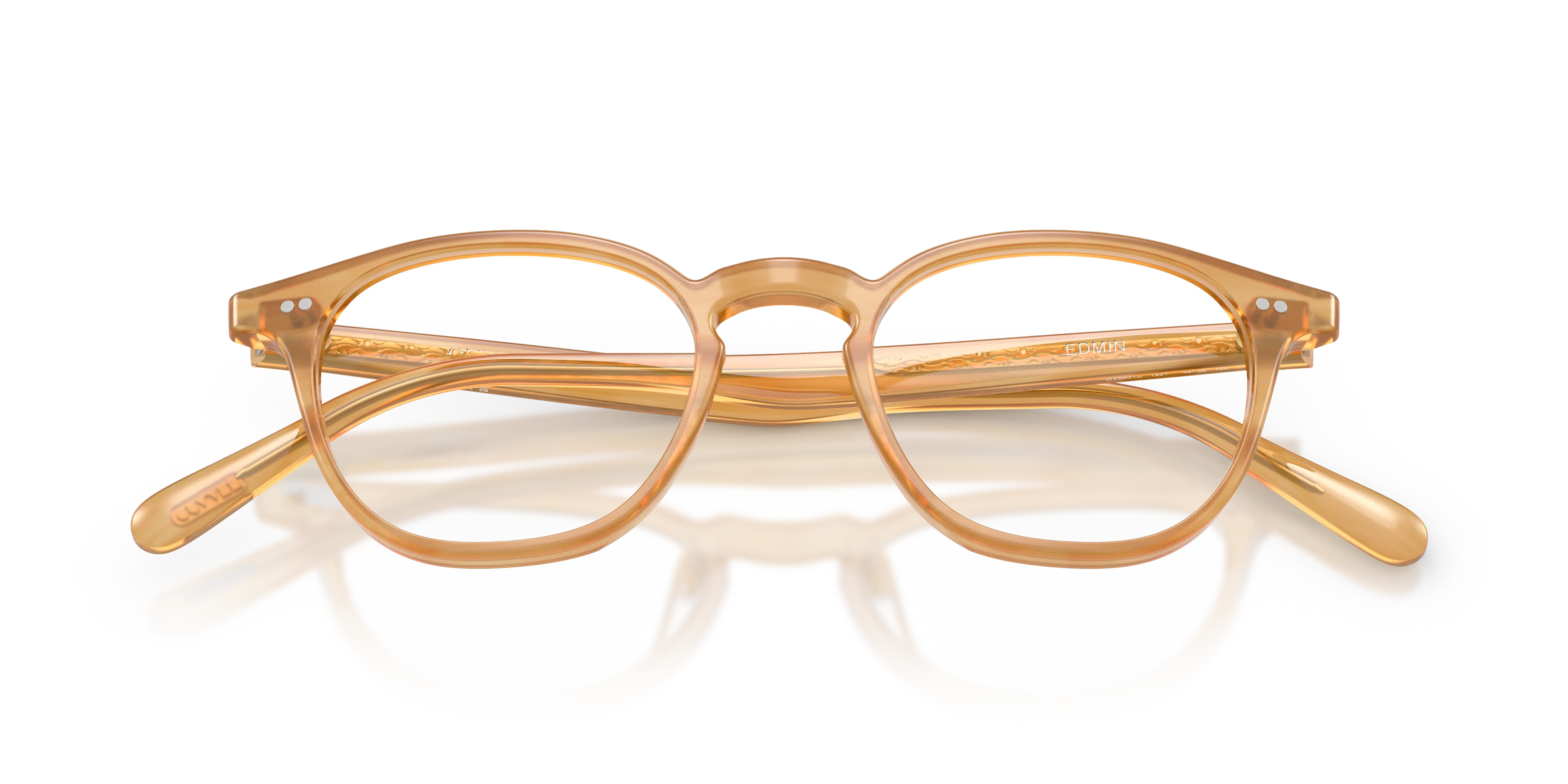 Oliver Peoples OV5631U EDMIN 1827 Montature da vista Acetato Giallo Trasparente Pantos Normale - immagine 2