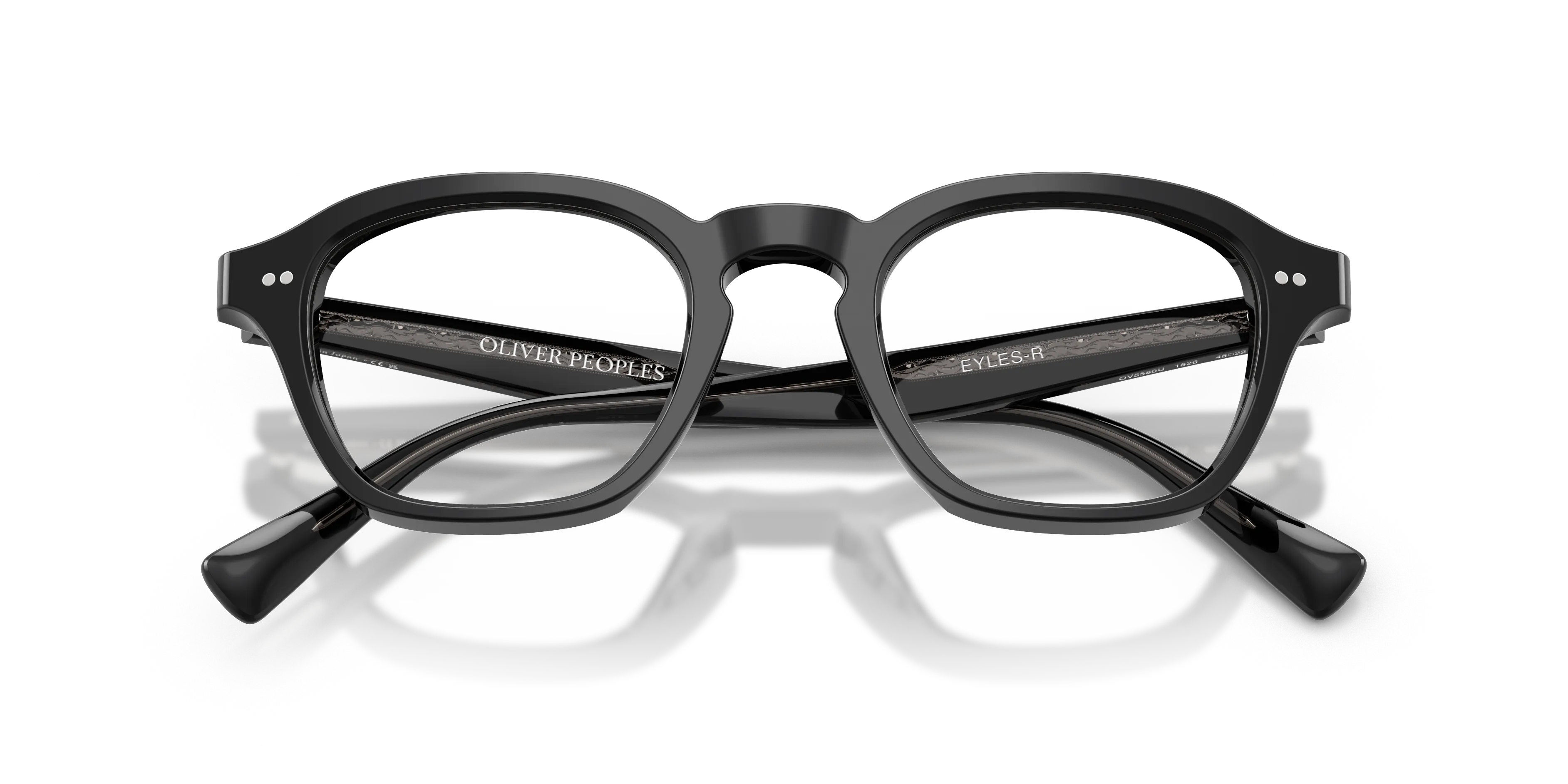 Oliver Peoples OV5580U EYLES-R 1826 Montature da vista Acetato Nero Trasparente Squadrata Normale - immagine 2