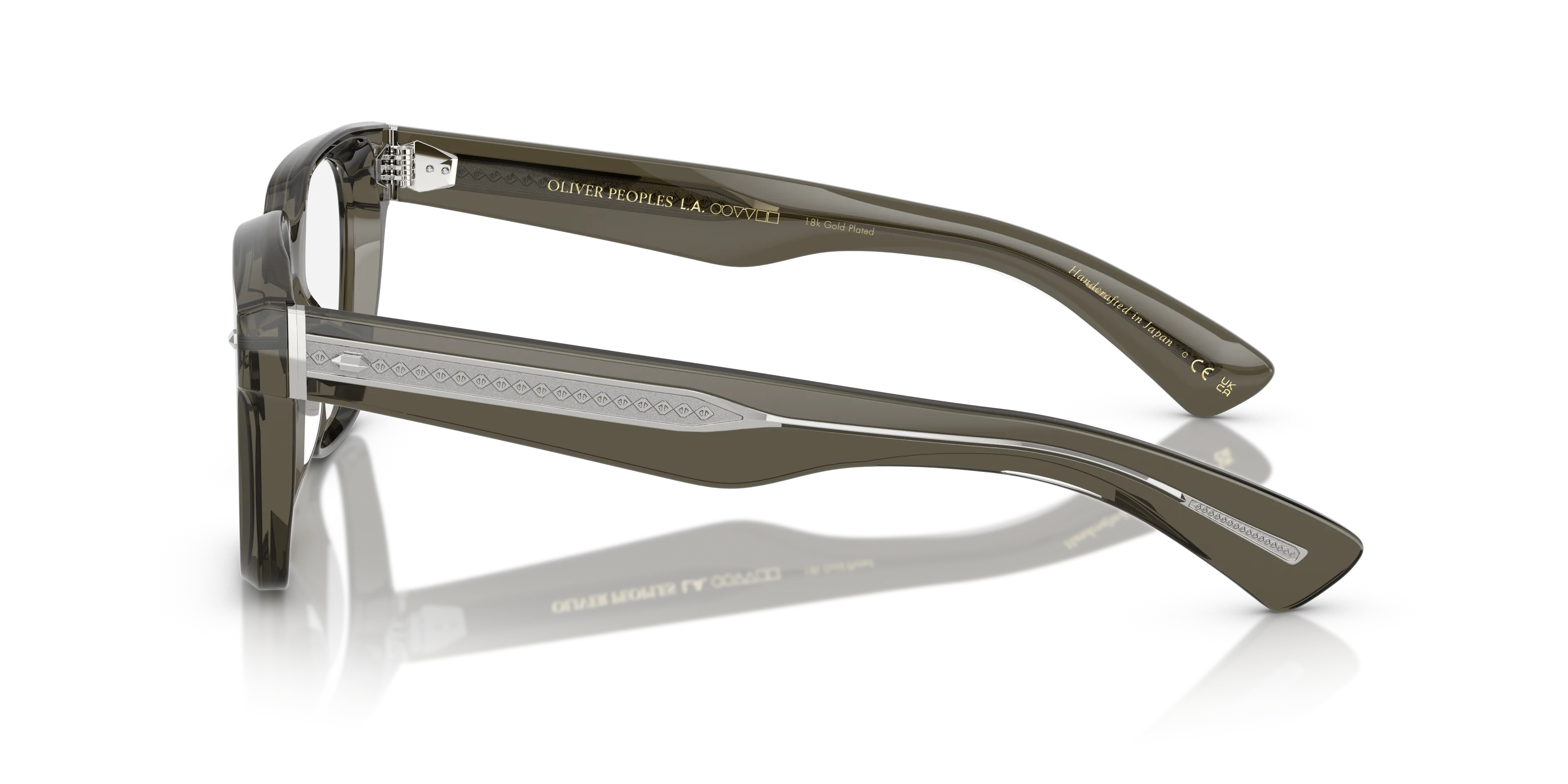 Oliver Peoples OV5570U ALFREY 1820 Montature da vista Acetato Grigio Trasparente Squadrata Normale - immagine 4