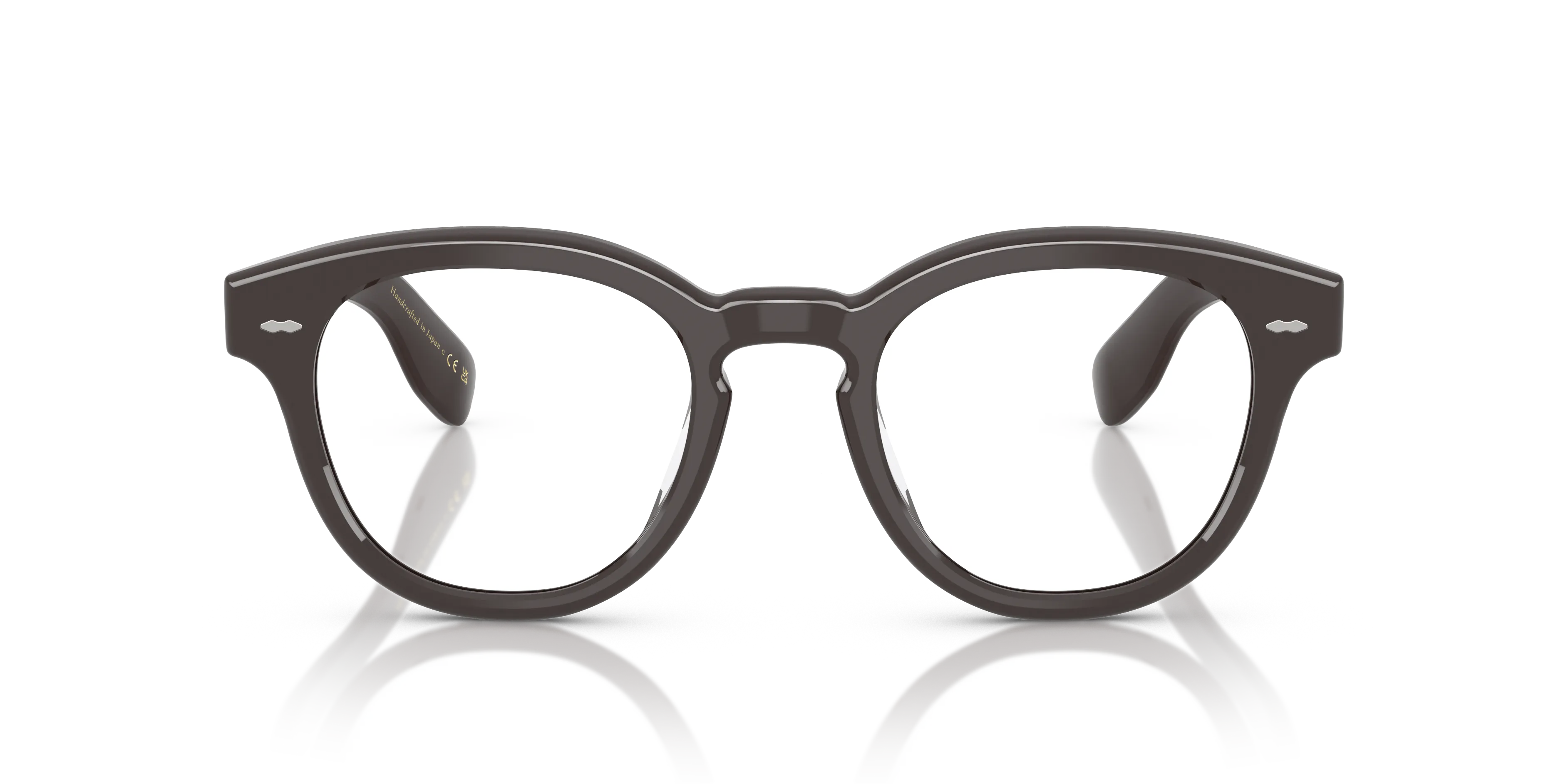 Oliver Peoples OV5413U CARY GRANT 1772 Montature da vista Acetato Marrone Trasparente Rotonda Normale - immagine 3