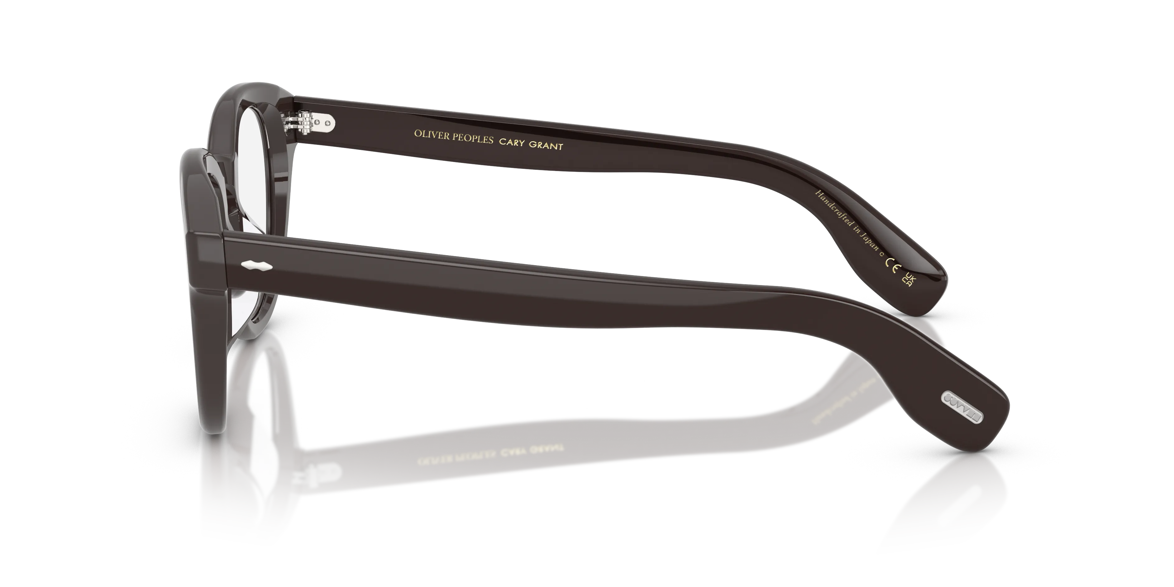 Oliver Peoples OV5413U CARY GRANT 1772 Montature da vista Acetato Marrone Trasparente Rotonda Normale - immagine 4