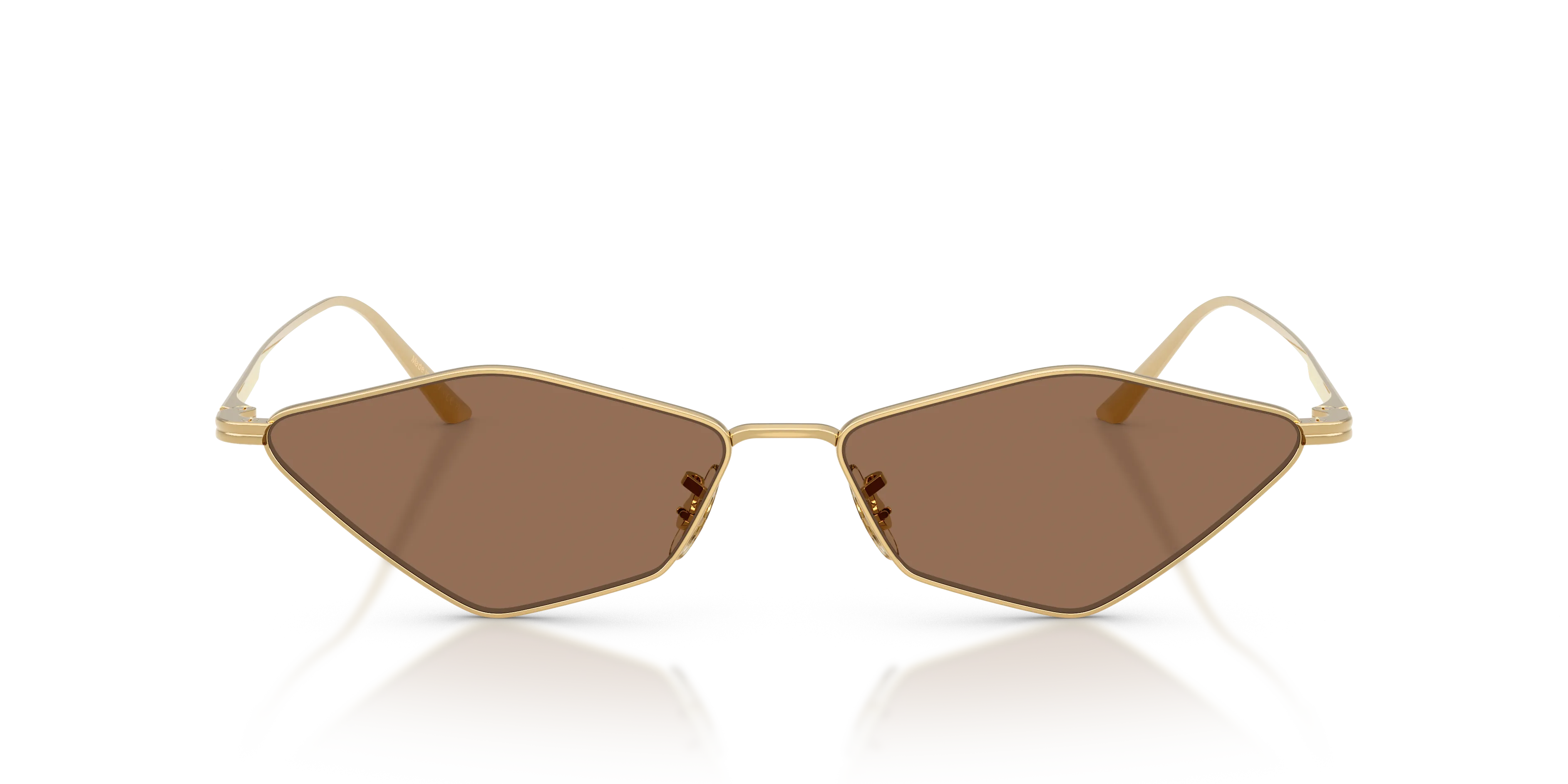 Oliver Peoples OV1384S 2001C 533273 Occhiali da sole Metallo Oro Marrone Geometrica Normale - immagine 3
