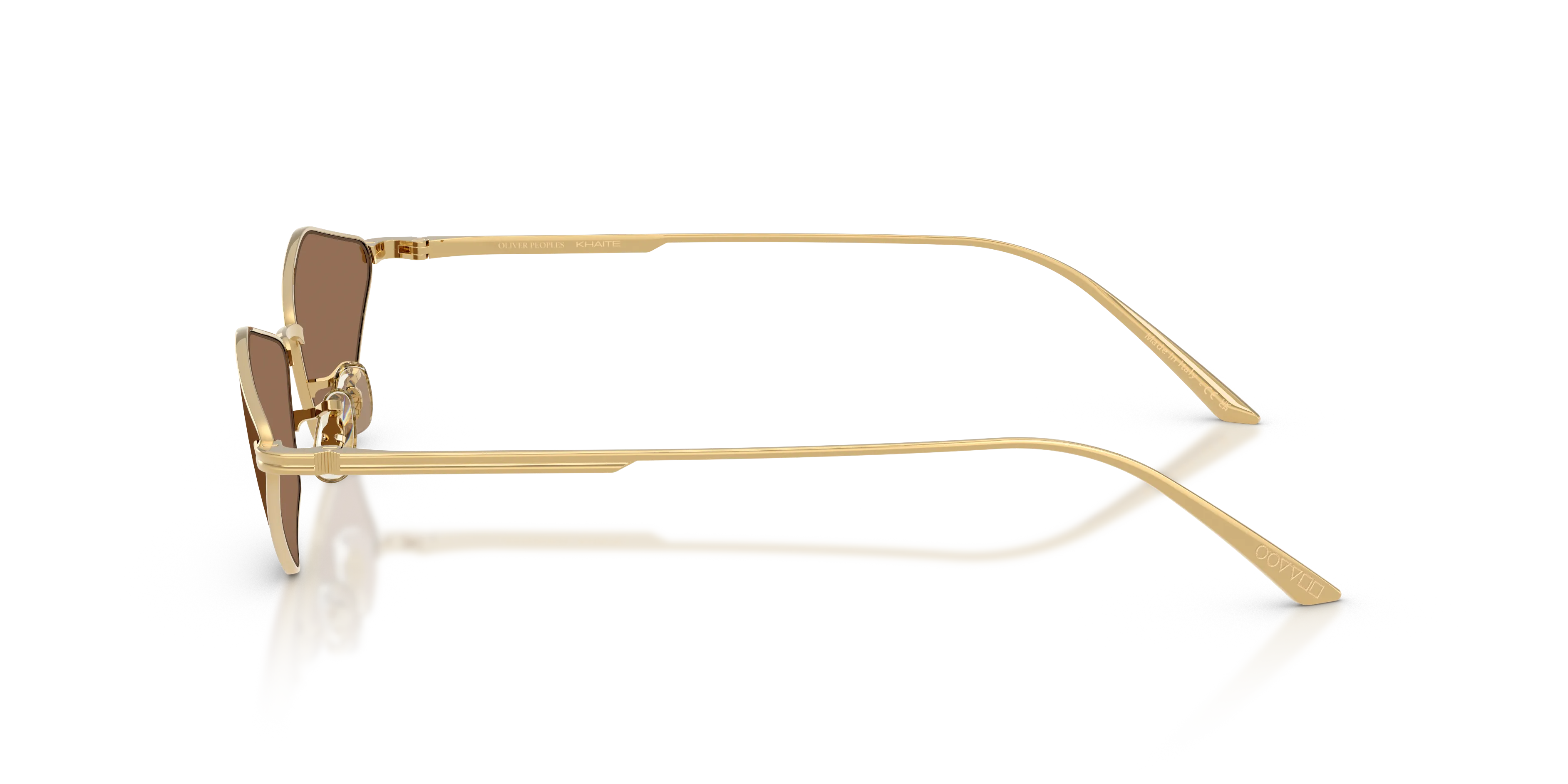 Oliver Peoples OV1384S 2001C 533273 Occhiali da sole Metallo Oro Marrone Geometrica Normale - immagine 4