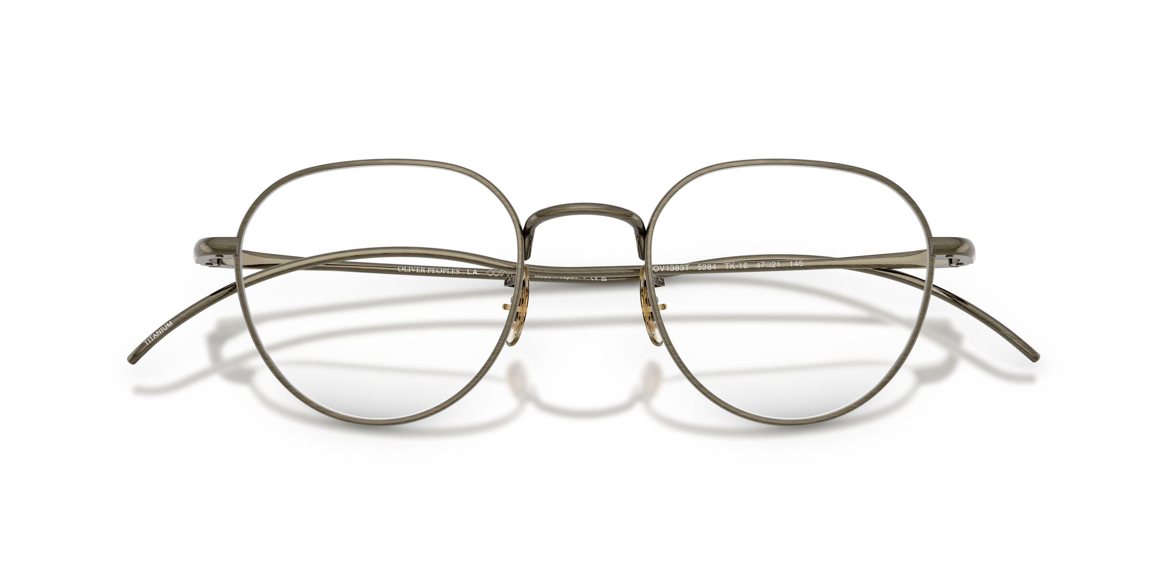 Oliver Peoples OV1383T TK-16 5284 Montature da vista Titanio Oro Trasparente Pantos Normale - immagine 2