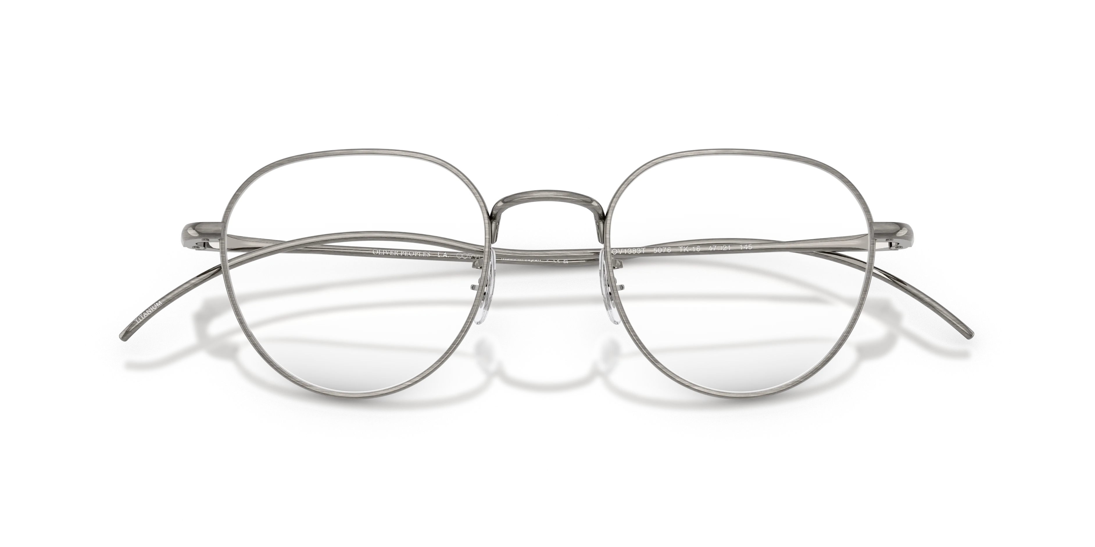 Oliver Peoples OV1383T TK-16 5076 Montature da vista Titanio Grigio Trasparente Pantos Normale - immagine 2