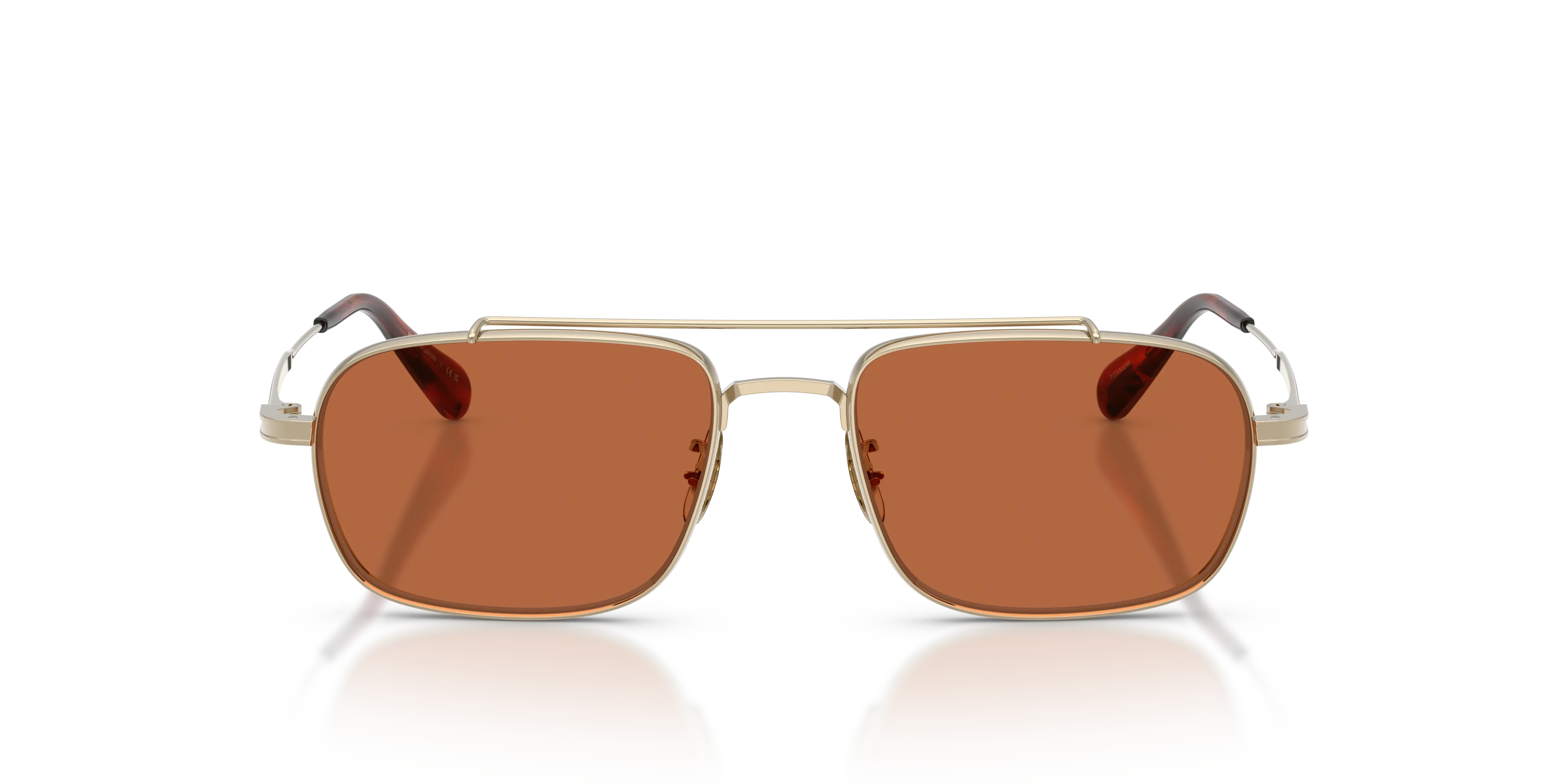Oliver Peoples OV1382ST CAYLOR 503553 Occhiali da sole Titanio Oro Marrone Geometrica Normale - immagine 3