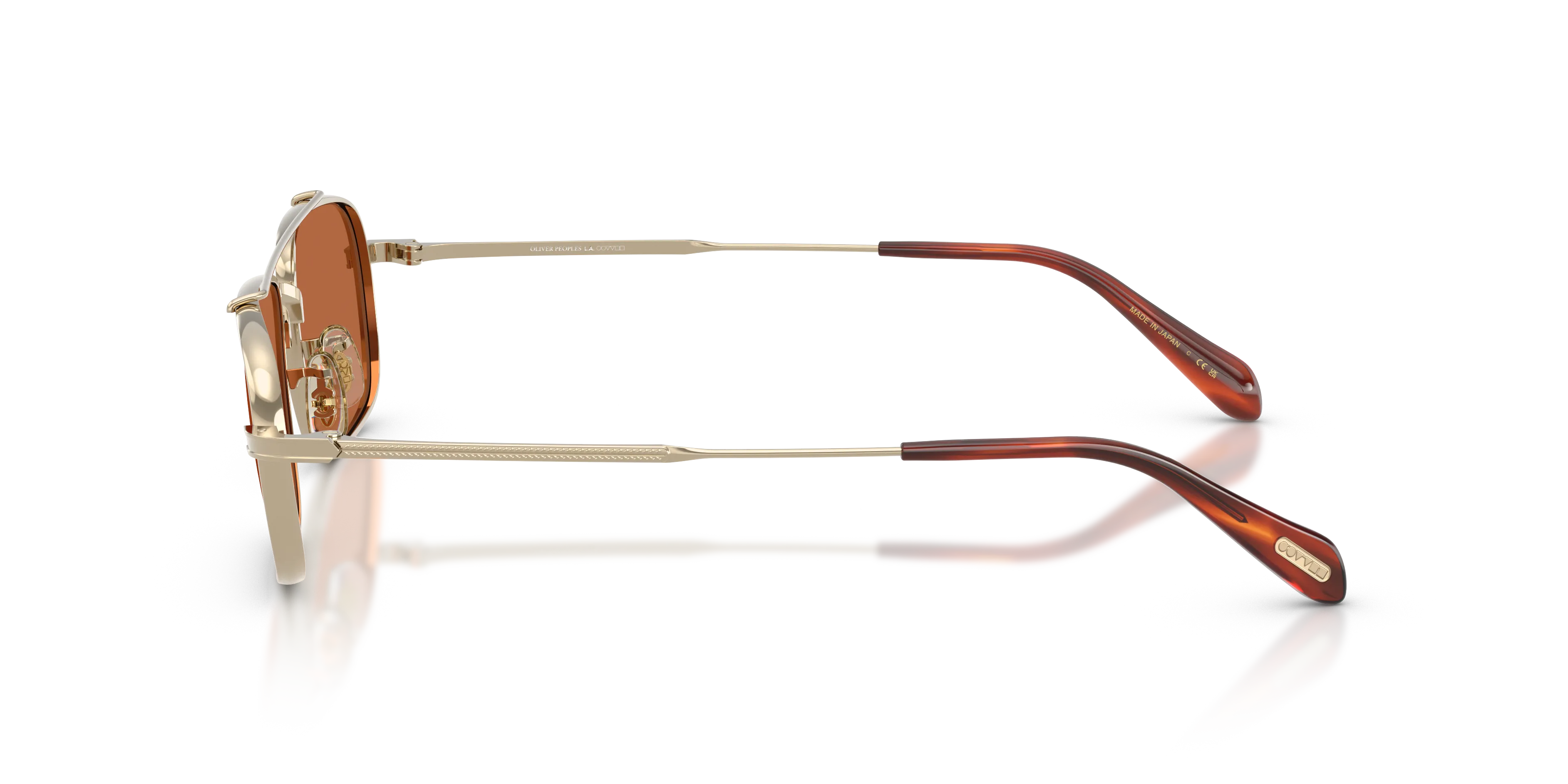 Oliver Peoples OV1382ST CAYLOR 503553 Occhiali da sole Titanio Oro Marrone Geometrica Normale - immagine 4
