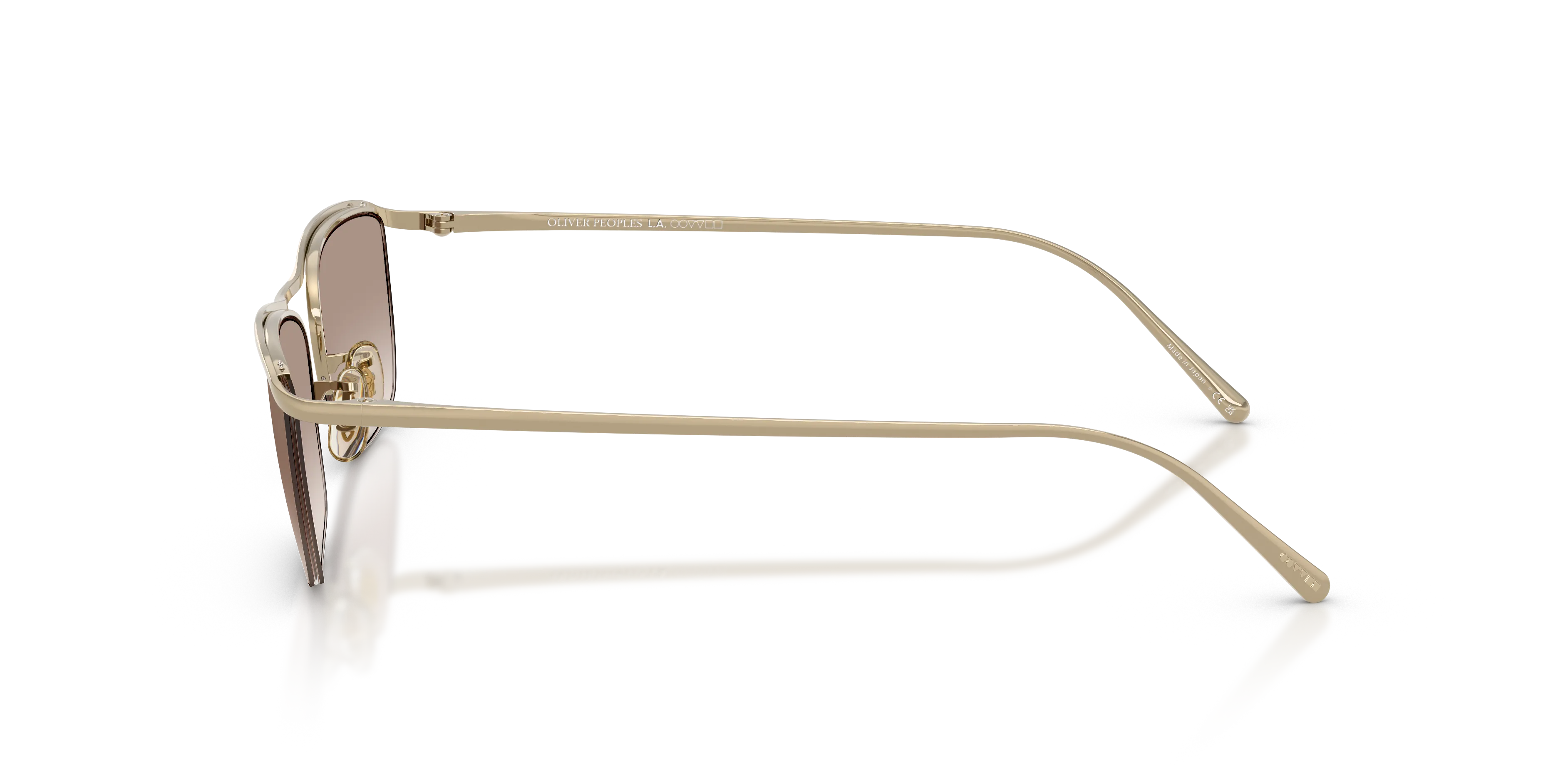 Oliver Peoples OV1381T EZ-Y 5035 Montature da vista Titanio Oro Trasparente Squadrata Normale - immagine 4