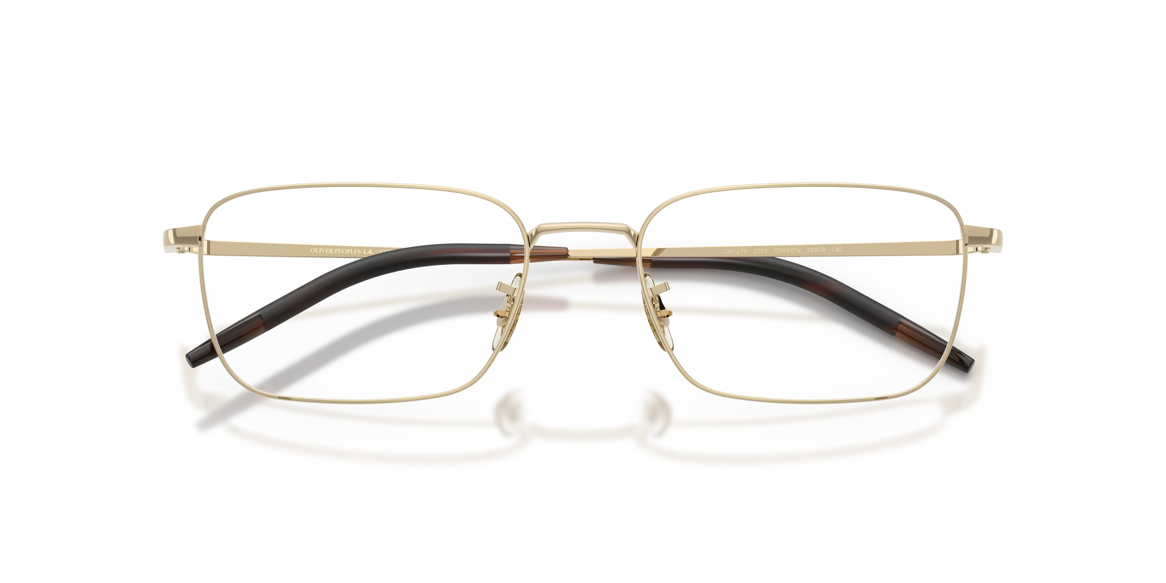 Oliver Peoples OV1379 STANDEN 5035 Montature da vista Metallo Oro Trasparente Squadrata Normale - immagine 2