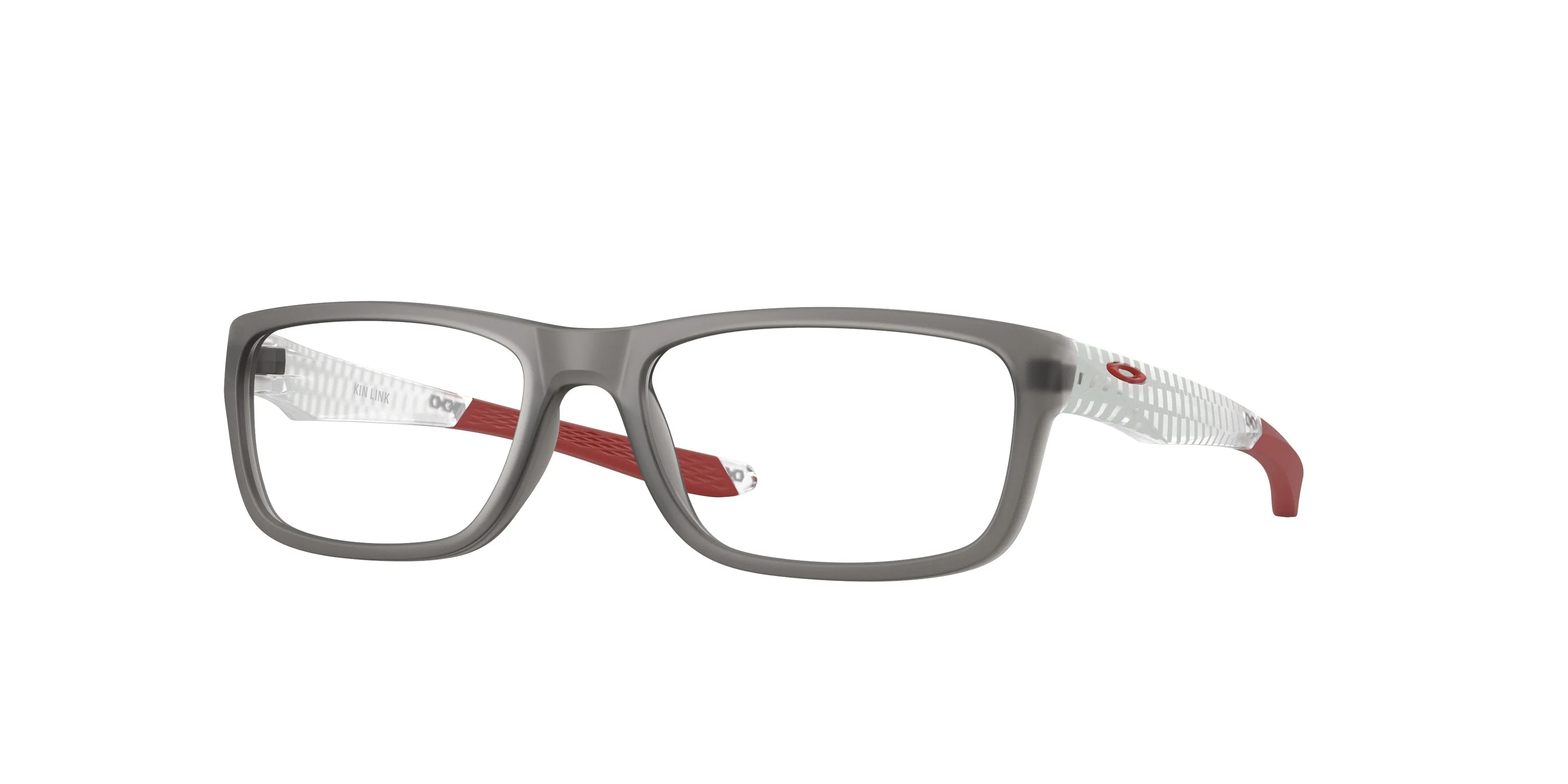 Oakley OY8033 KIN LINK 803305 Montature da vista bambino O_Matter Grigio Trasparente Squadrata Normale - immagine 1