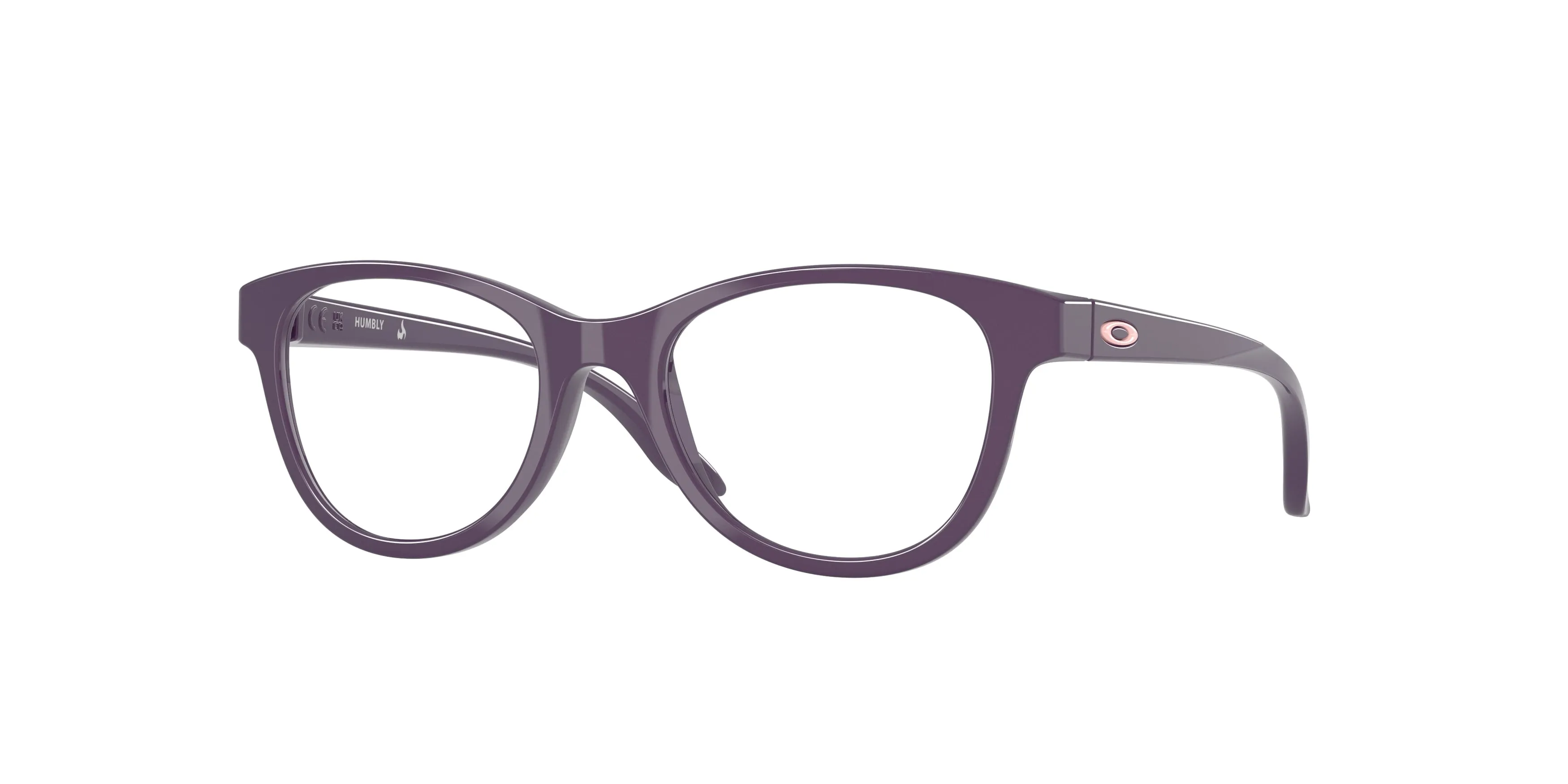 Oakley OY8022 HUMBLY 802208 Montature da vista bambino O_Matter Viola Trasparente Rotonda Normale - immagine 1