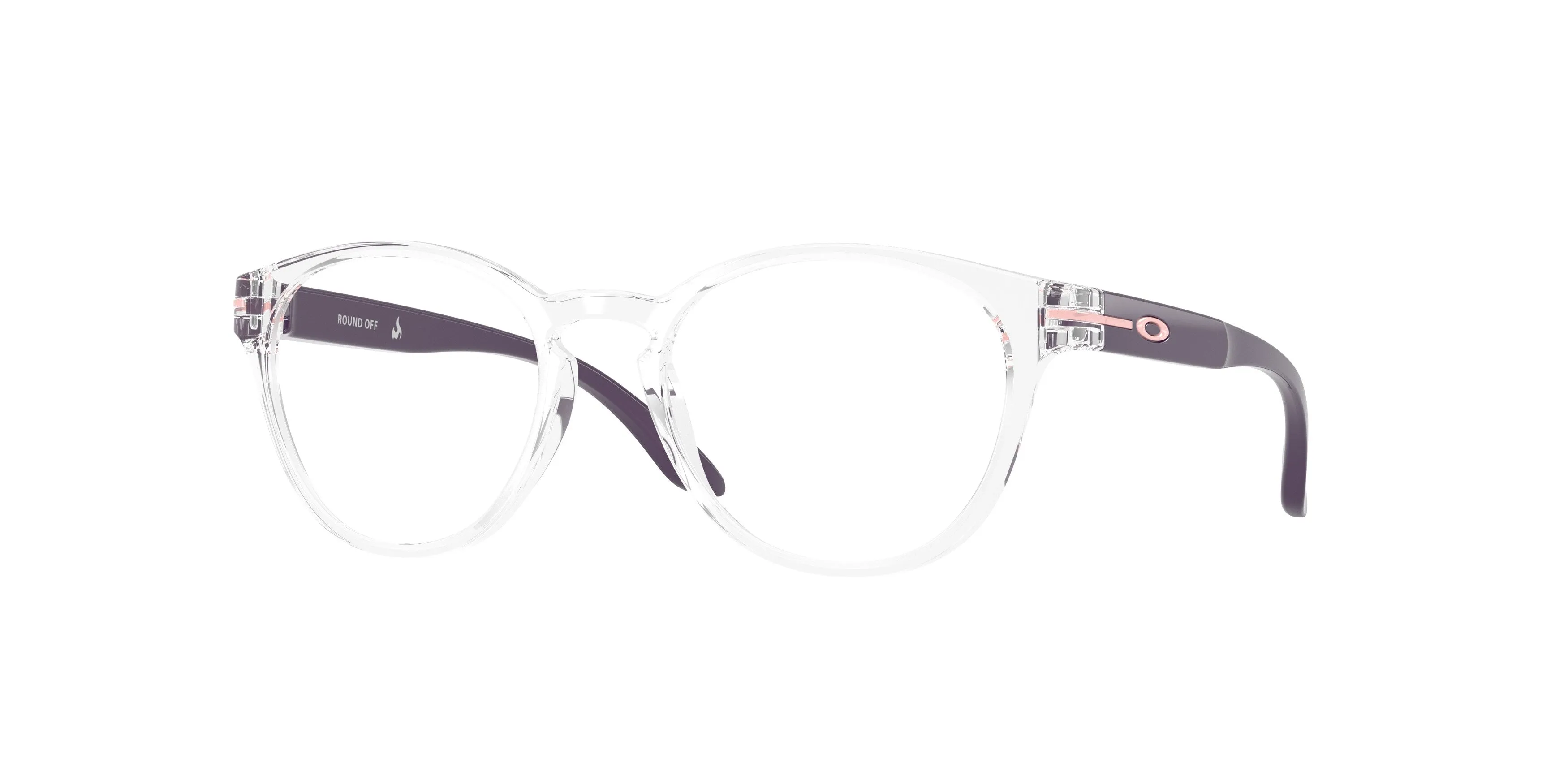 Oakley OY8017 ROUND OFF 801706 Montature da vista bambino O_Matter Trasparente Trasparente Rotonda Normale - immagine 1