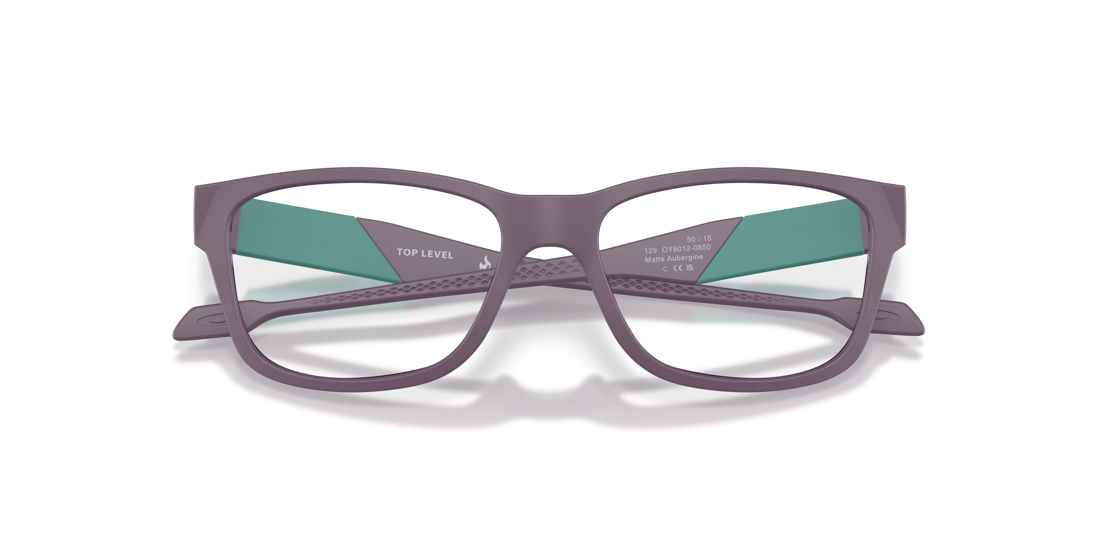 Oakley OY8012 TOP LEVEL 801208 Montature da vista bambino O_Matter Viola Trasparente Squadrata Normale - immagine 2