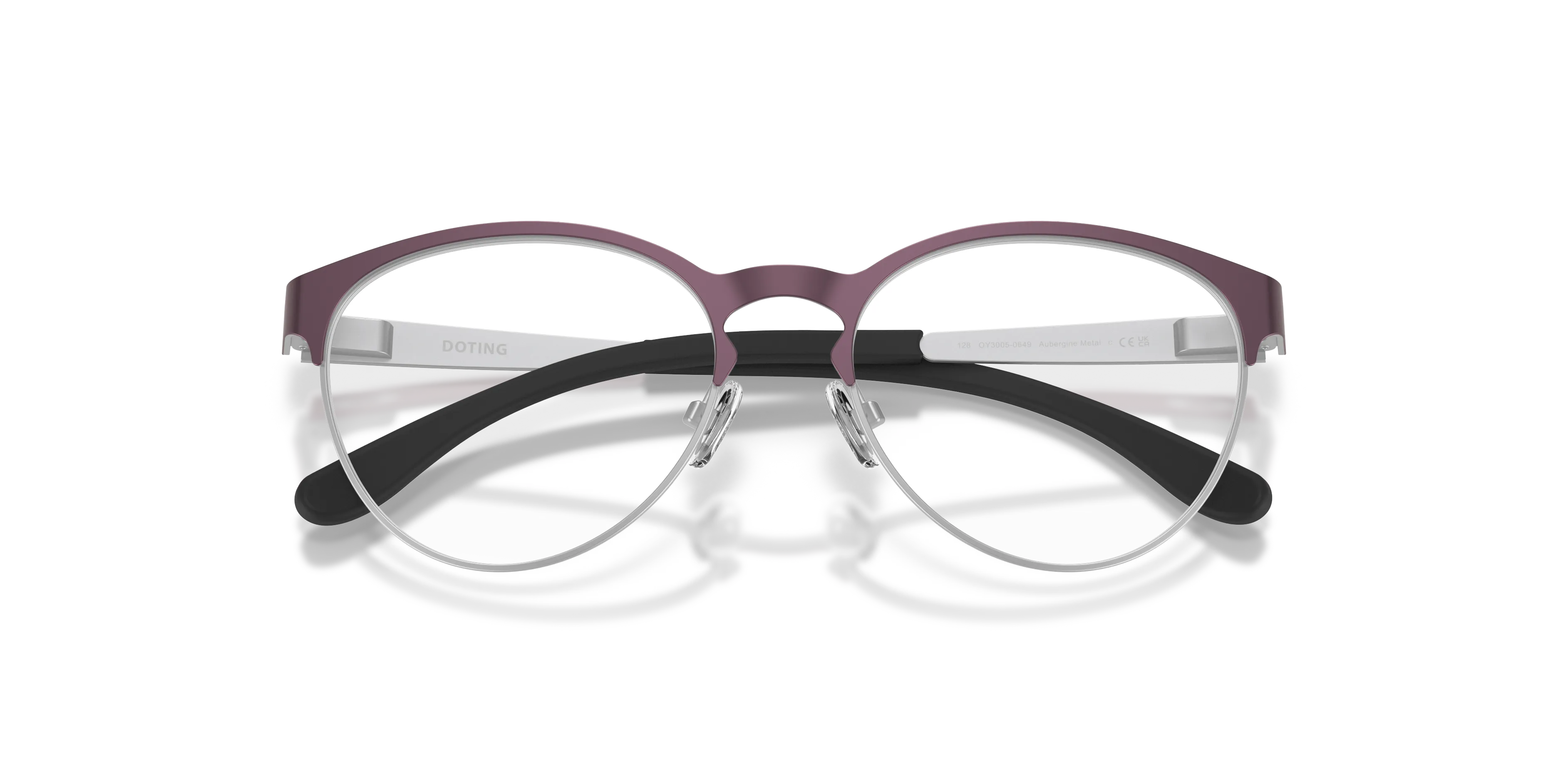 Oakley OY3005 DOTING 300506 Montature da vista bambino Metallo Viola Trasparente Rotonda Normale - immagine 2