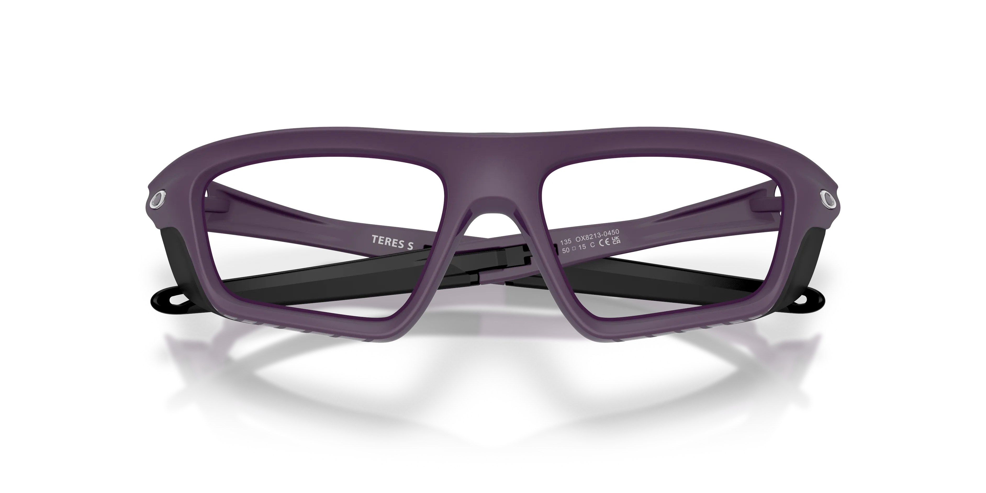 Oakley OX8213 TERES S 821304 Montature da vista O_Matter Viola Trasparente Squadrata Normale - immagine 2
