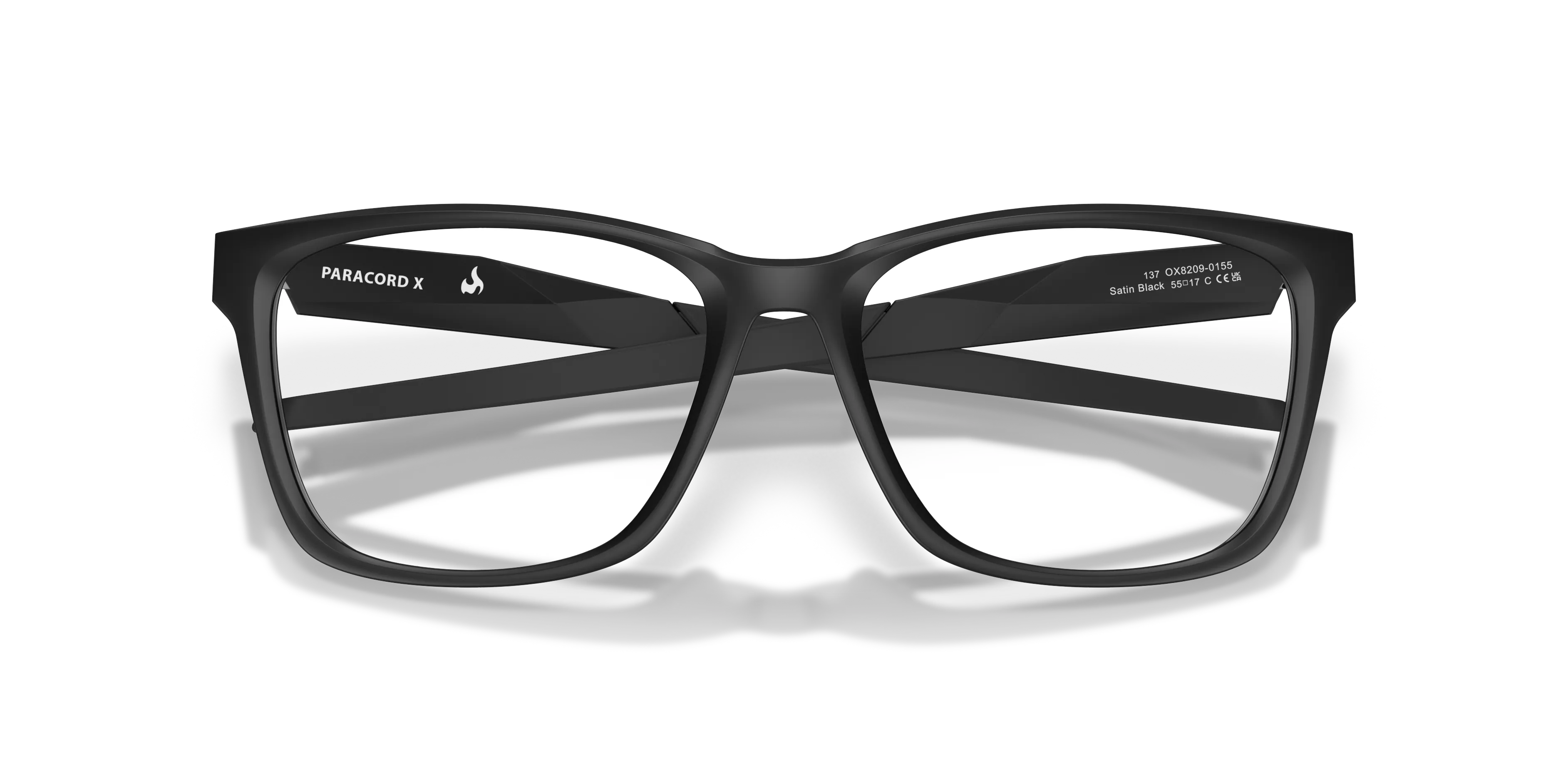 Oakley OX8209 PARACORD X 820901 Montature da vista O_Matter Nero Trasparente Squadrata Normale - immagine 2