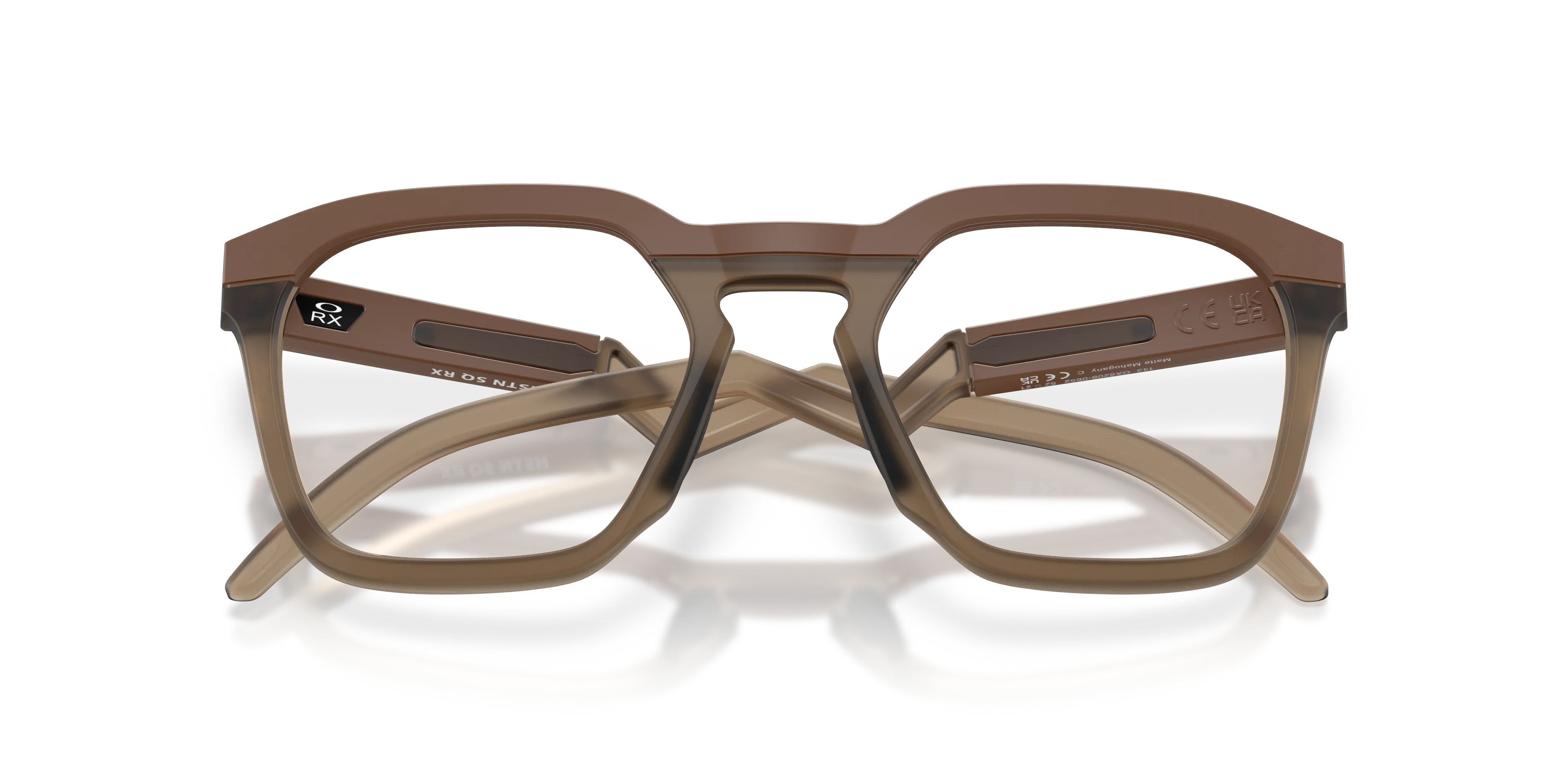 Oakley OX8208 HSTN SQ RX 820806 Montature da vista O_Matter Marrone Trasparente Squadrata Normale - immagine 2