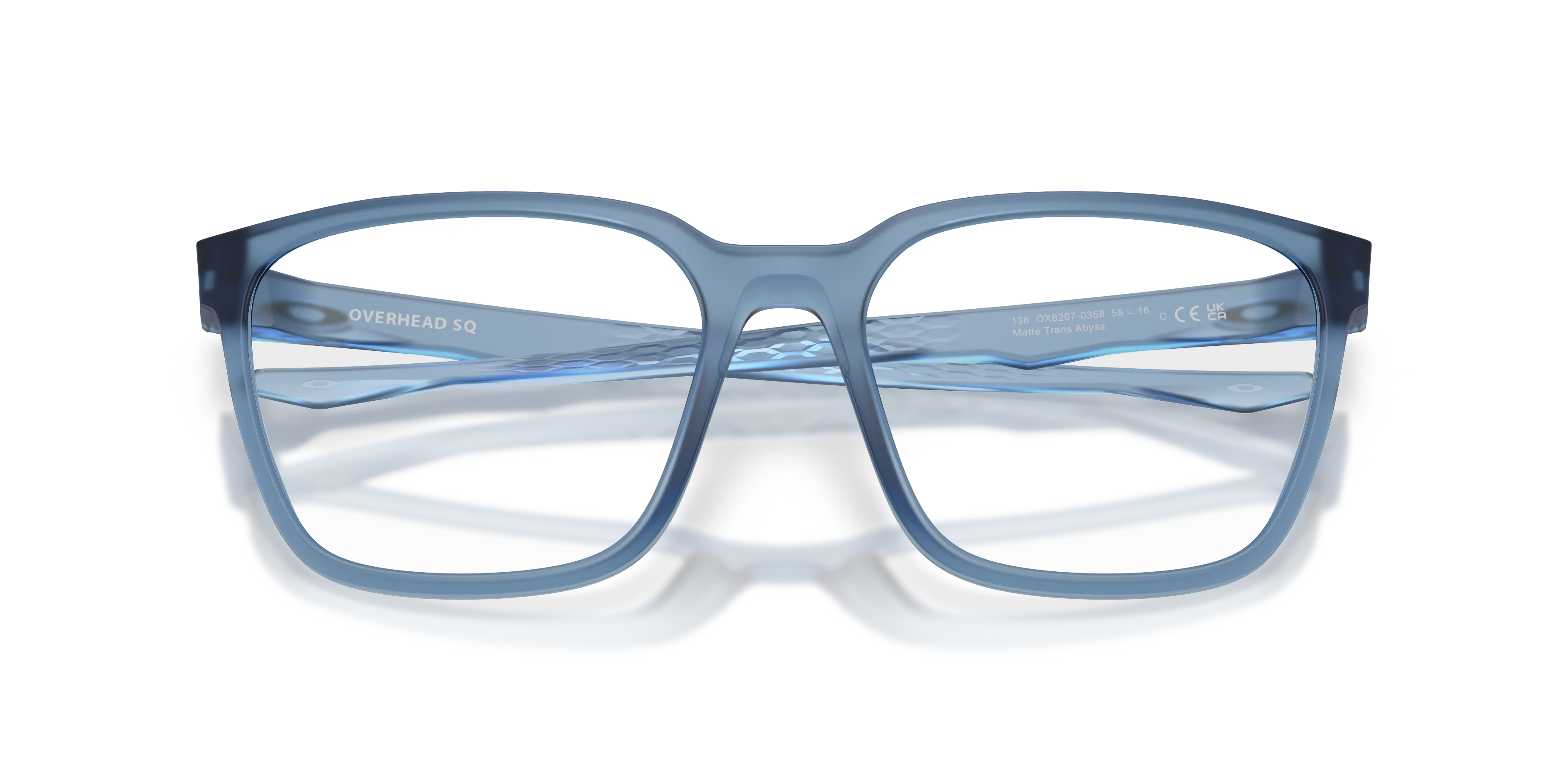 Oakley OX8207 OVERHEAD SQ 820703 Montature da vista O_Matter Blu Trasparente Squadrata Normale - immagine 2