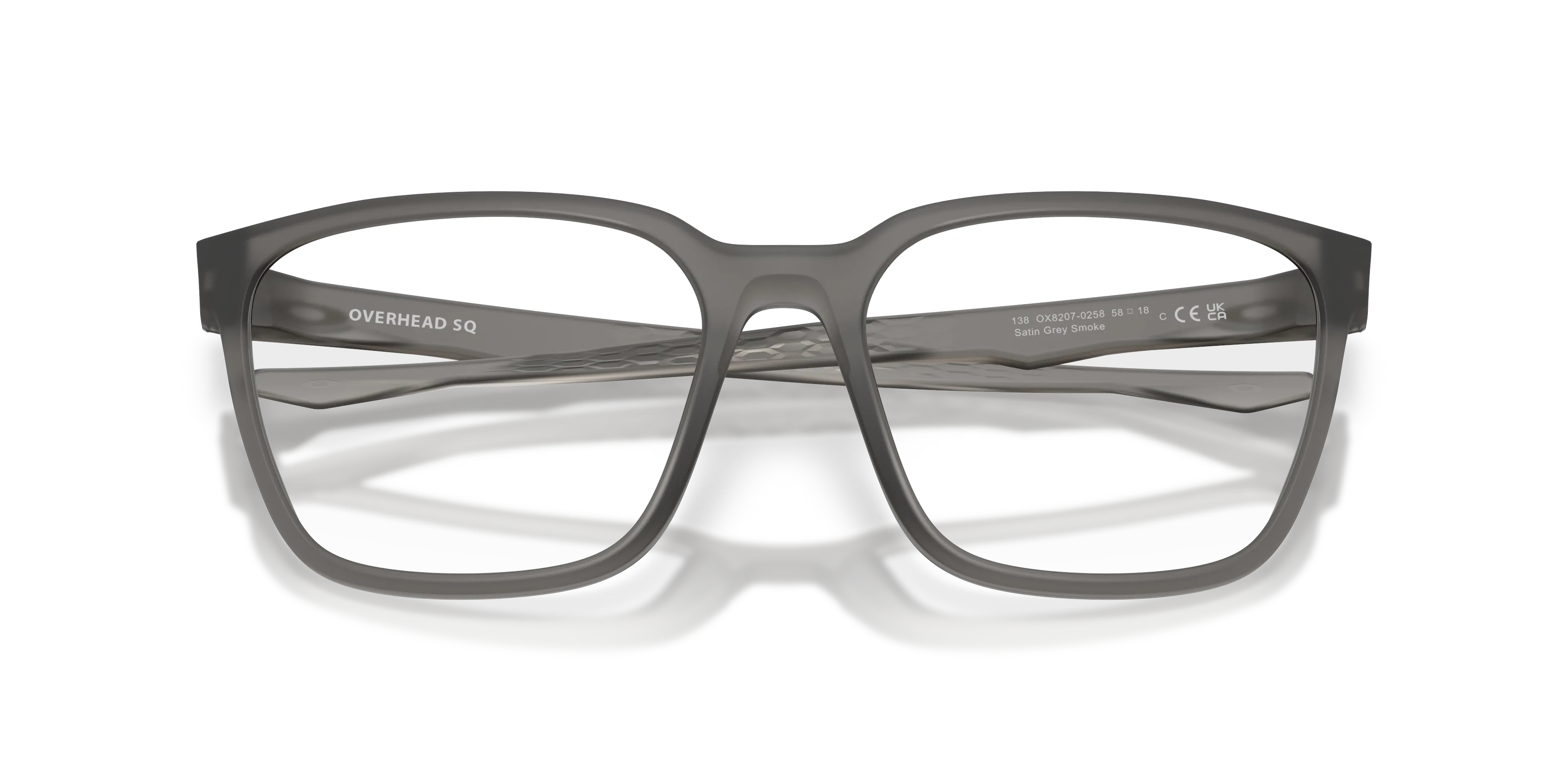 Oakley OX8207 OVERHEAD SQ 820702 Montature da vista O_Matter Grigio Trasparente Squadrata Normale - immagine 2