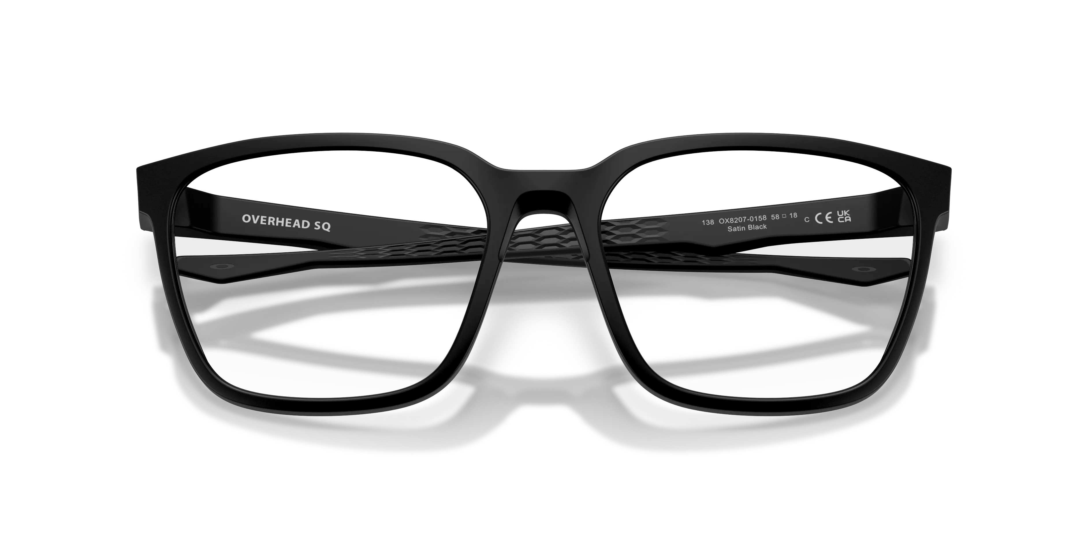Oakley OX8207 OVERHEAD SQ 820701 Montature da vista O_Matter Nero Trasparente Squadrata Normale - immagine 2