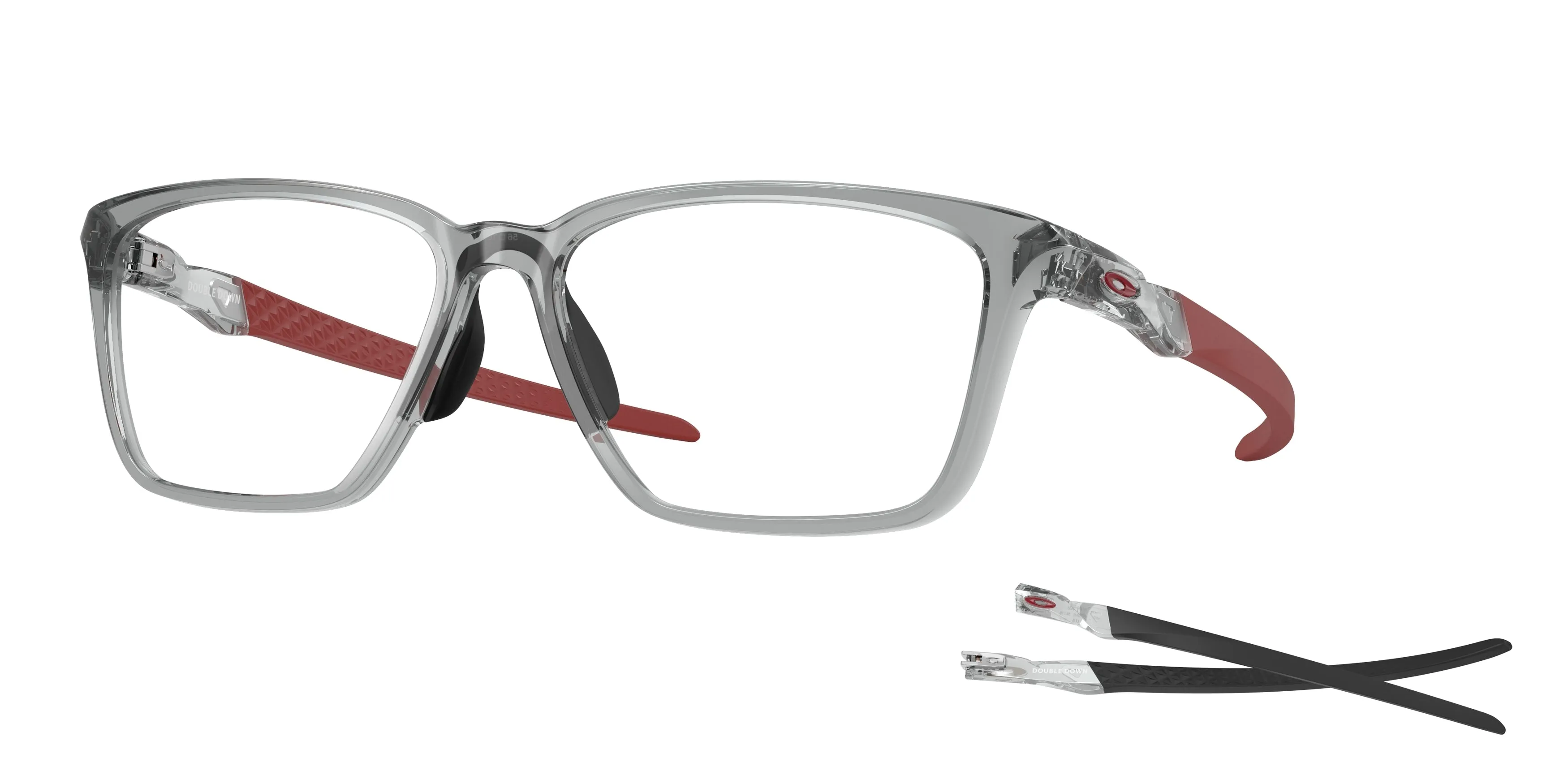 Oakley OX8188D DOUBLE DOWN 818806 Montature da vista O_Matter Grigio Trasparente Squadrata Normale - immagine 1