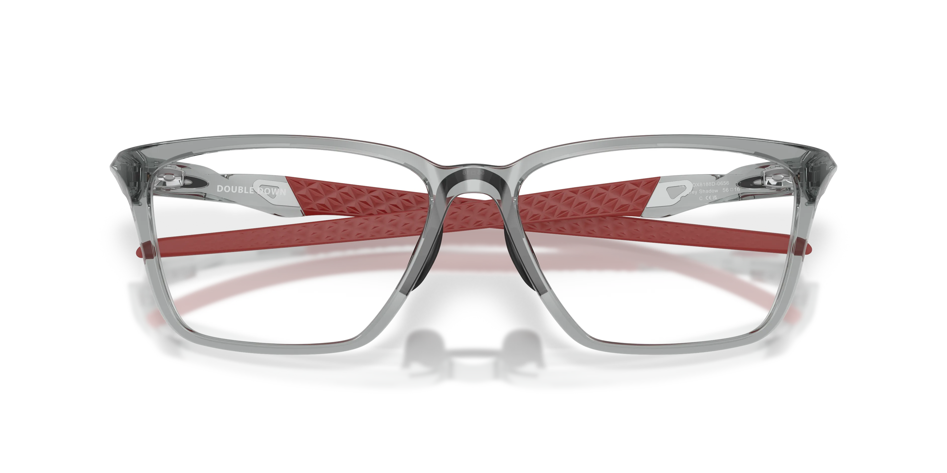 Oakley OX8188D DOUBLE DOWN 818806 Montature da vista O_Matter Grigio Trasparente Squadrata Normale - immagine 2
