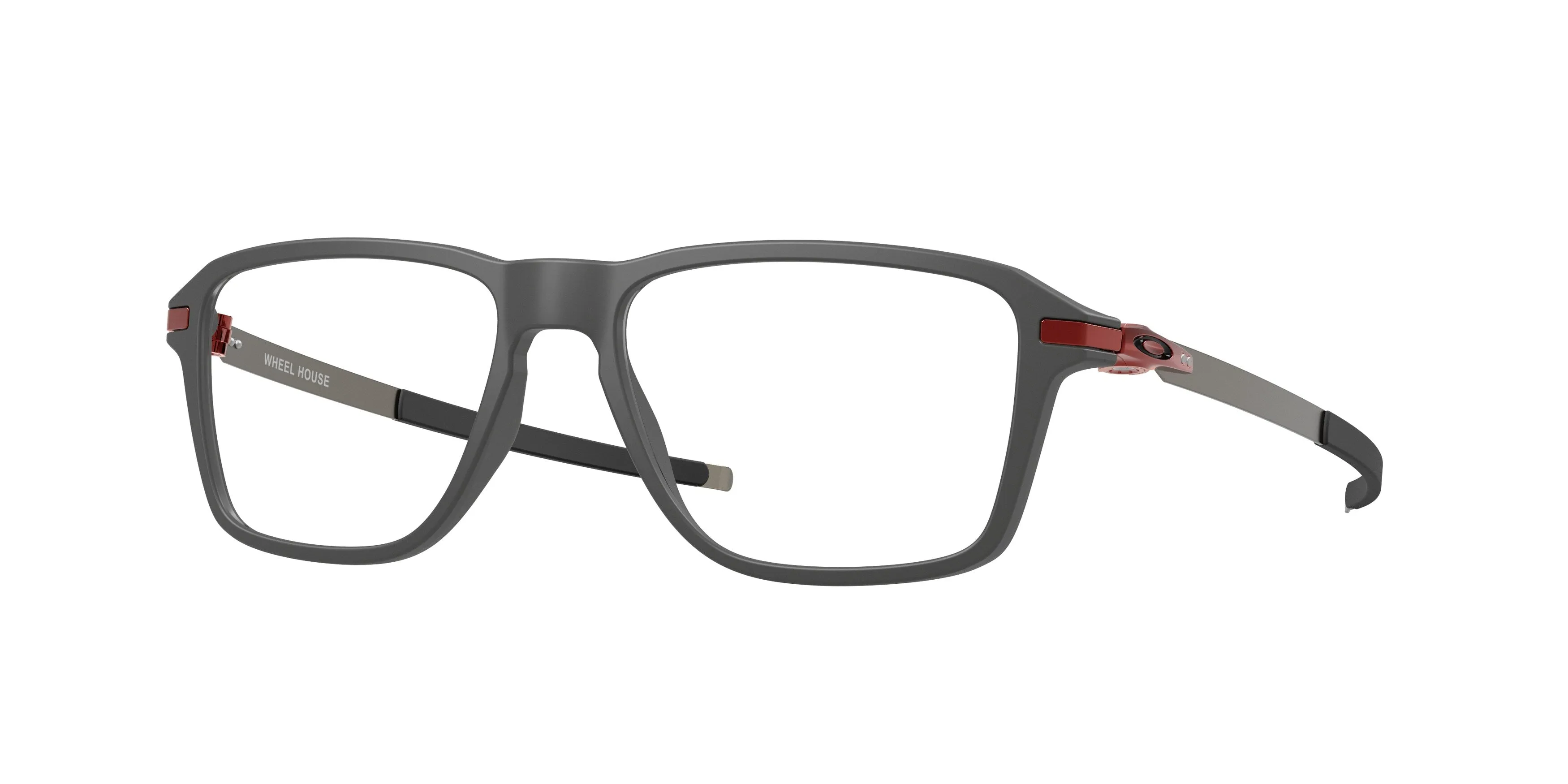 Oakley OX8166 WHEEL HOUSE 816611 Montature da vista O_Matter Grigio Trasparente Squadrata Normale - immagine 1